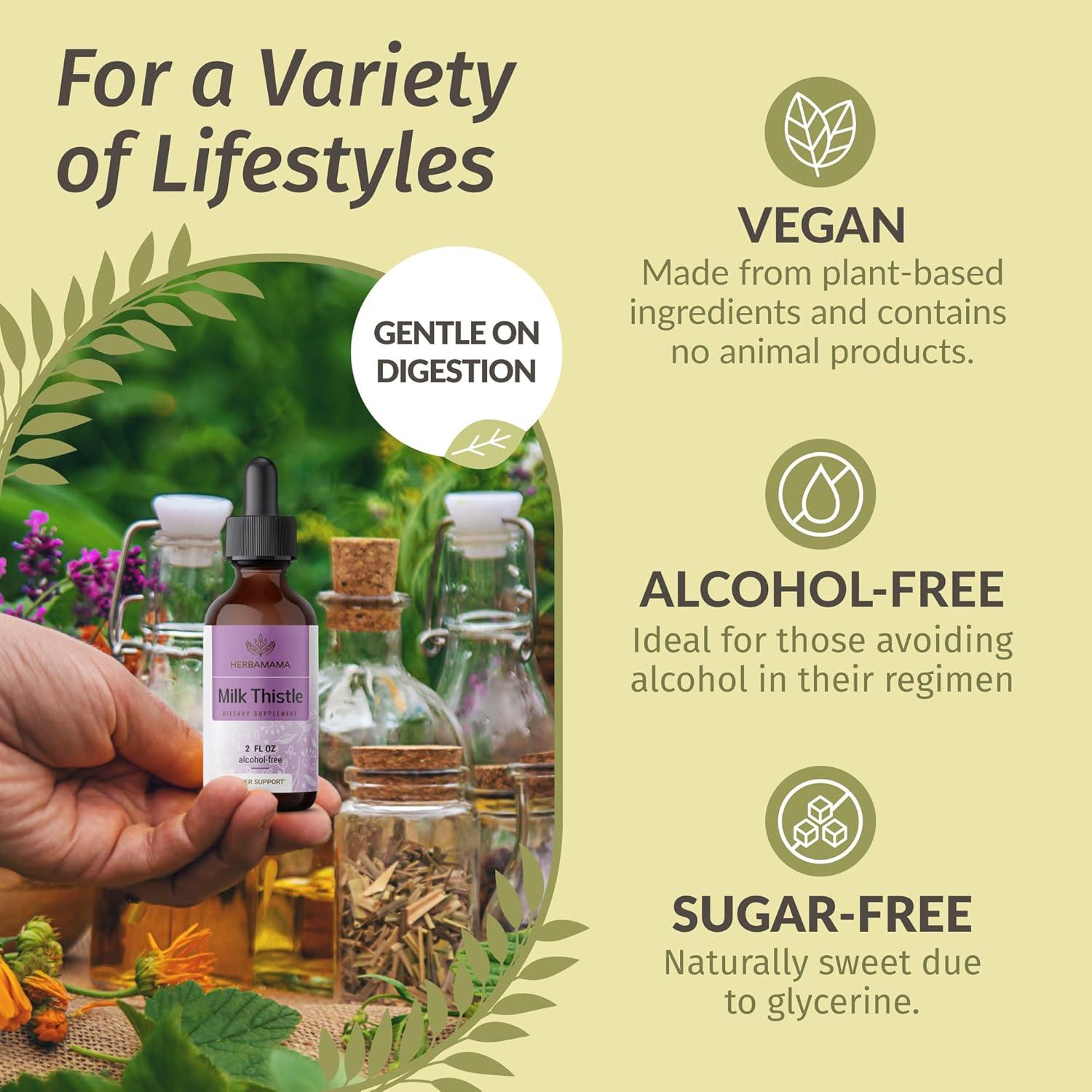 Gotas de Cardo Mariano Herbamama 59 ml - Desintoxicación Hepática