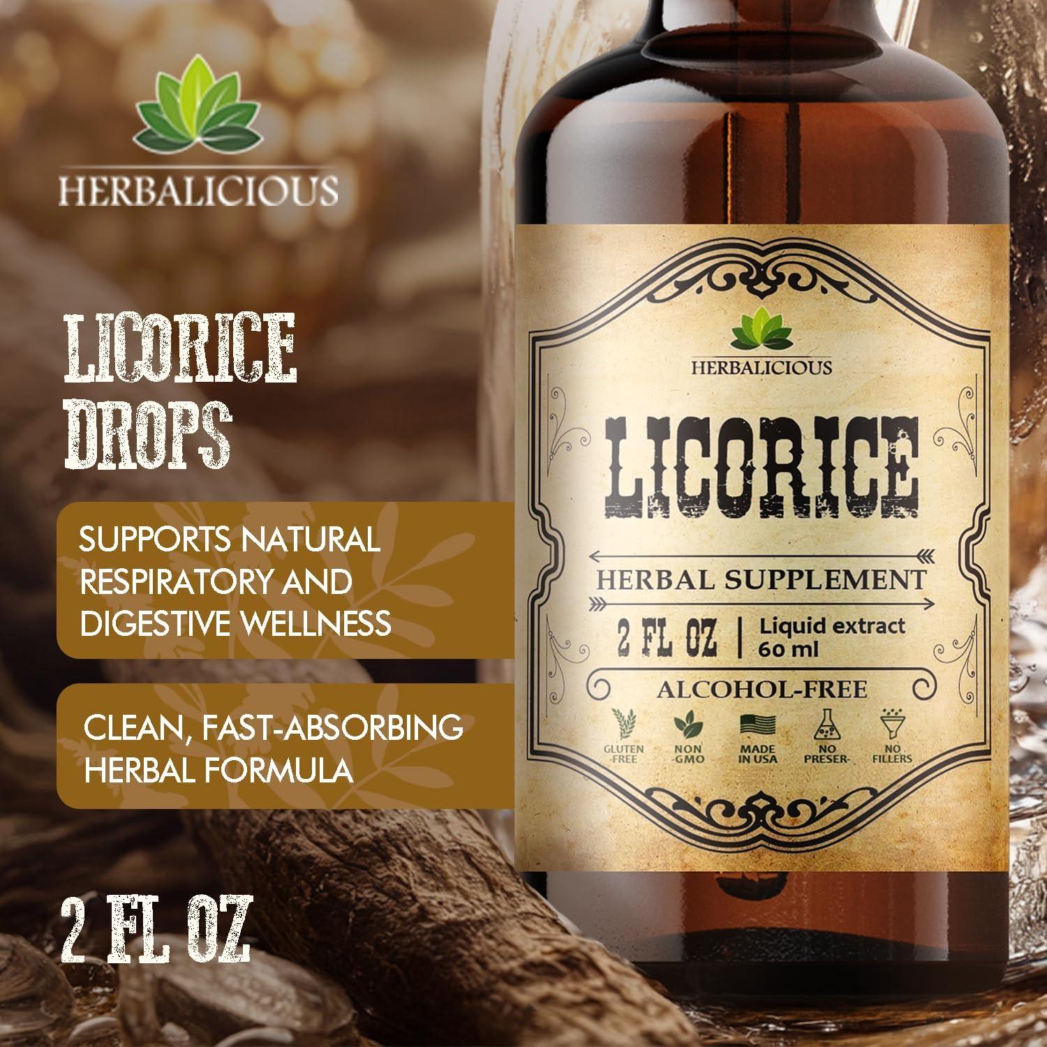 Extracto de Raíz de Regaliz Orgánico Herbalicious 59.15 ml