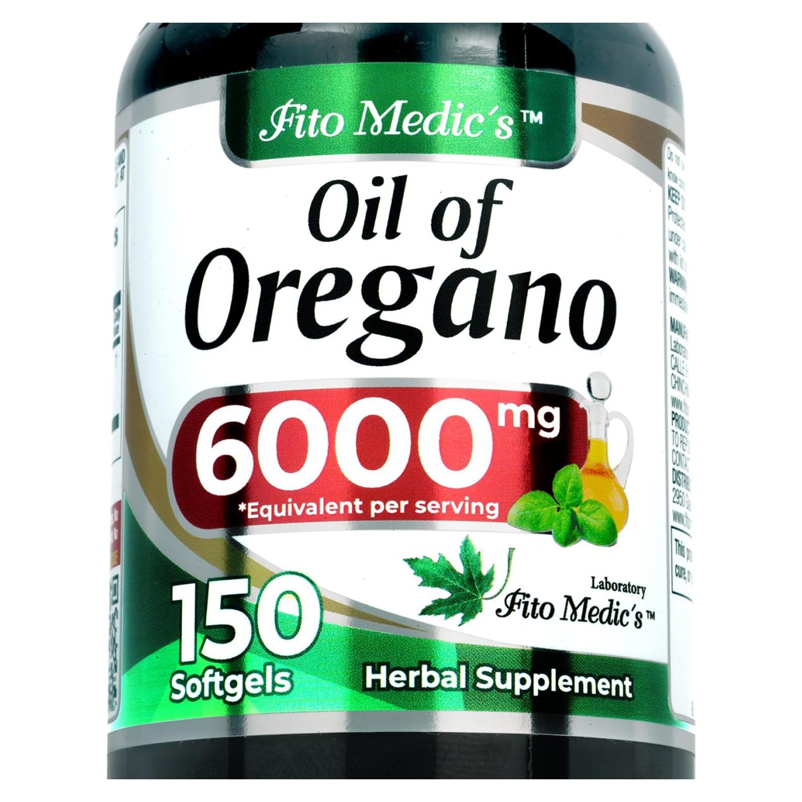 Cápsulas de Aceite de Orégano FITO MEDIC'S 150 Unidades