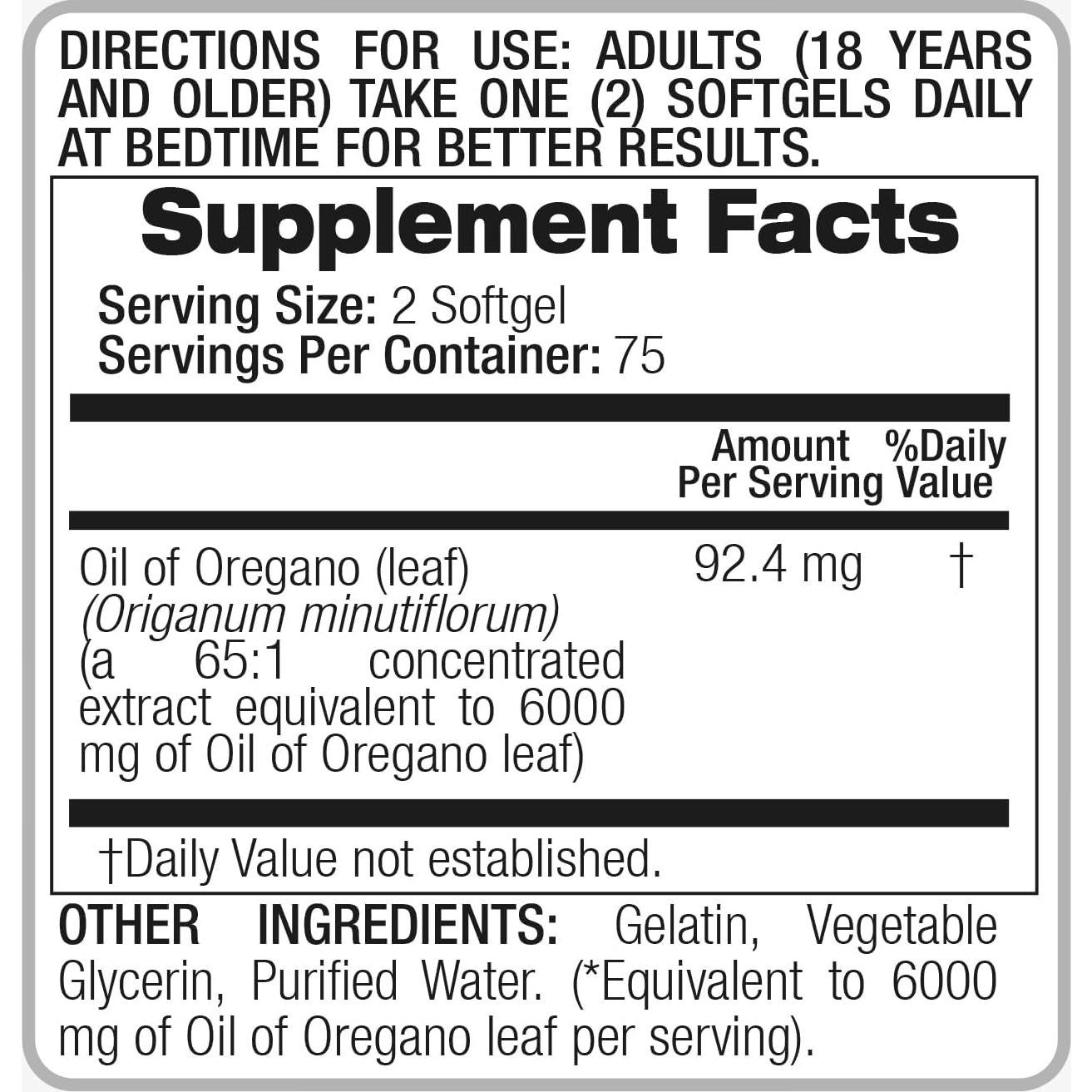 Cápsulas de Aceite de Orégano FITO MEDIC'S 150 Unidades