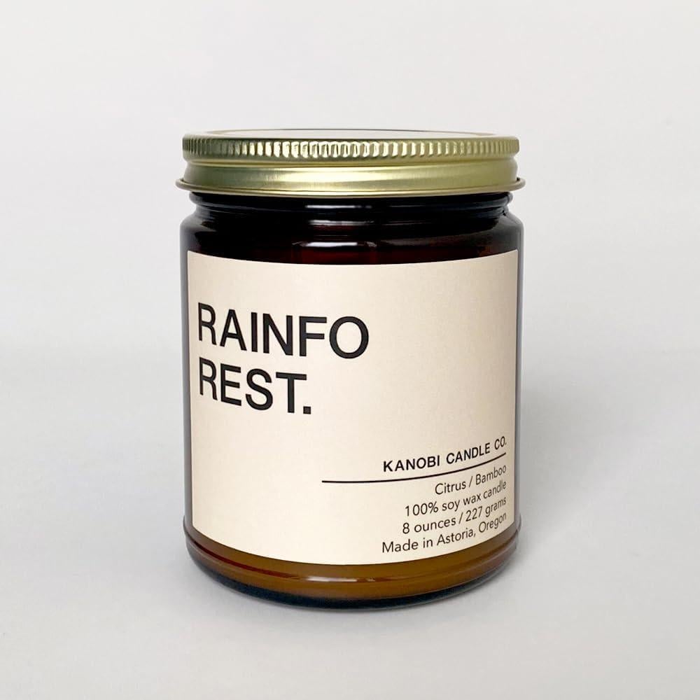 Vela Aromática Kanobi Bosque Lluvioso 255g Cera Soja Natural