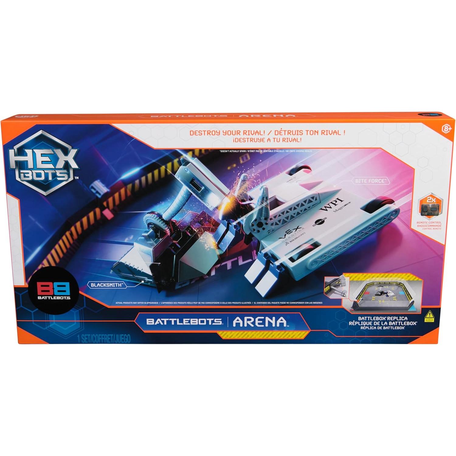 BattleBots Arena Spin Master Bite Force y Blacksmith 20 Piezas