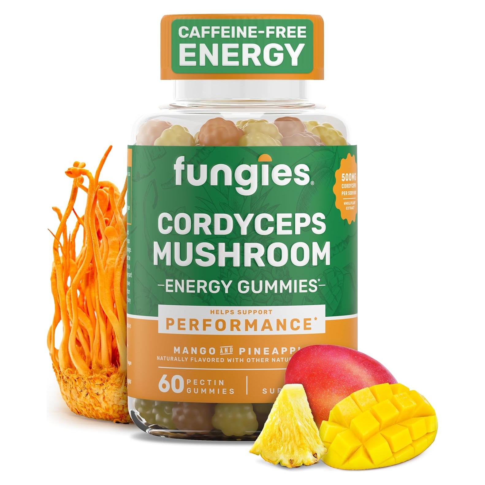 Gomitas Energéticas de Hongo Cordyceps Fungies 60 Porciones