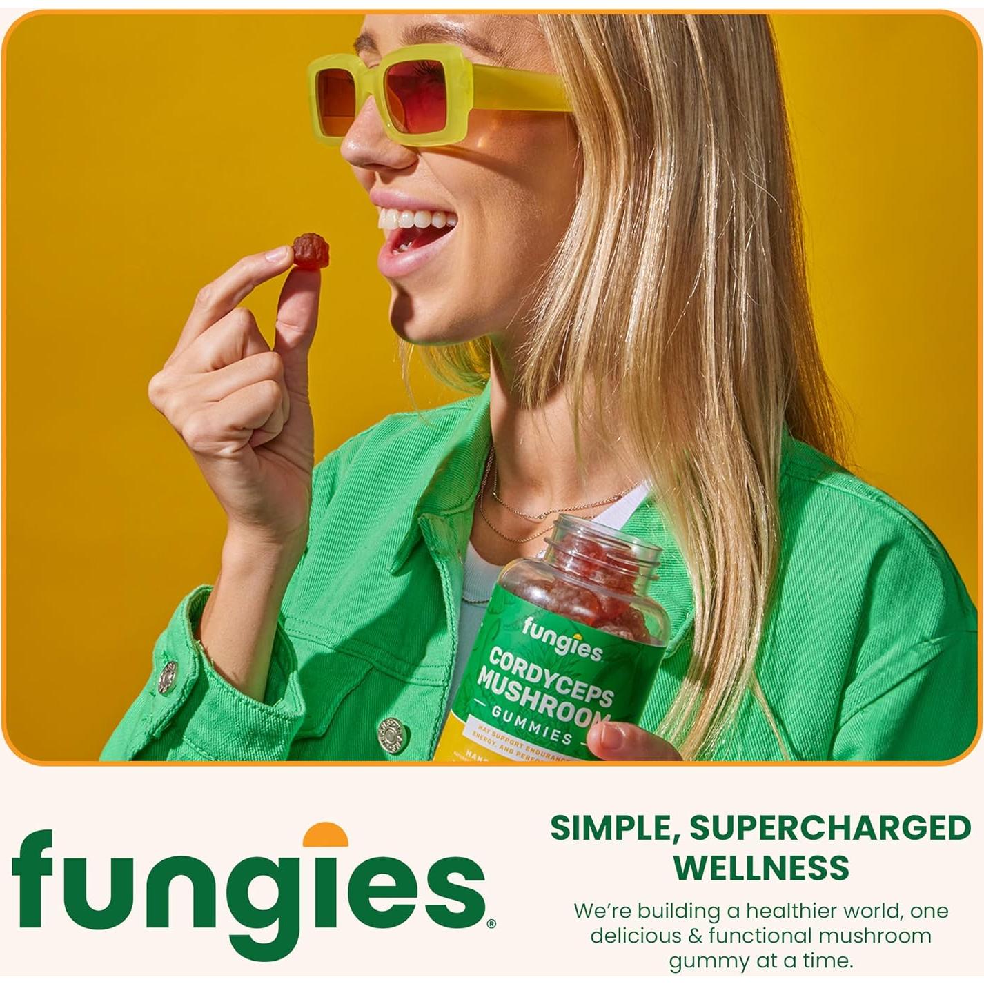 Gomitas Energéticas de Hongo Cordyceps Fungies 60 Porciones