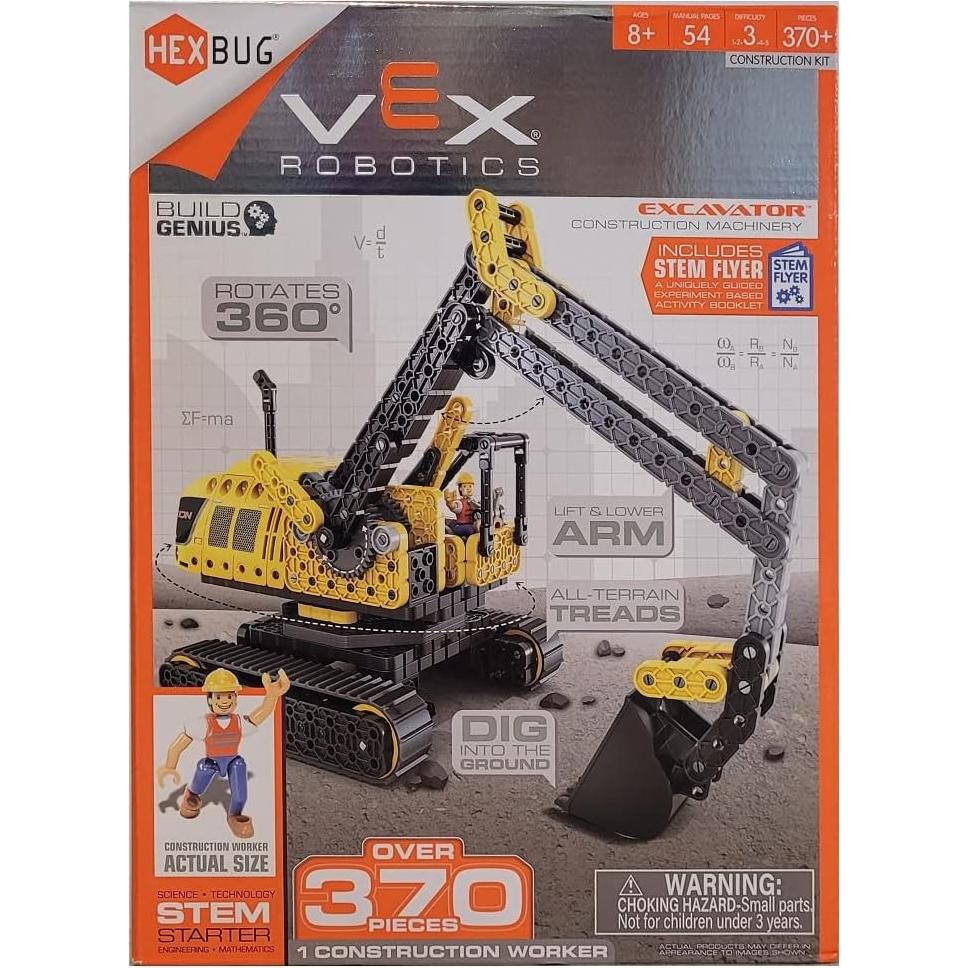 Excavadora VEX Robotics HEXBUG 370 Piezas STEM 8+