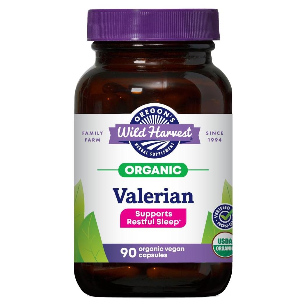 Valeriana Orgánica Certificada Cosecha Silvestre 900 mg 90 Cápsulas