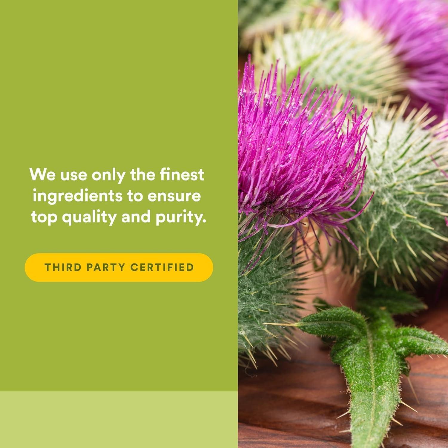 Cápsulas de Cardo Mariano HerbalFactors 90 unidades - Apoyo Hepático