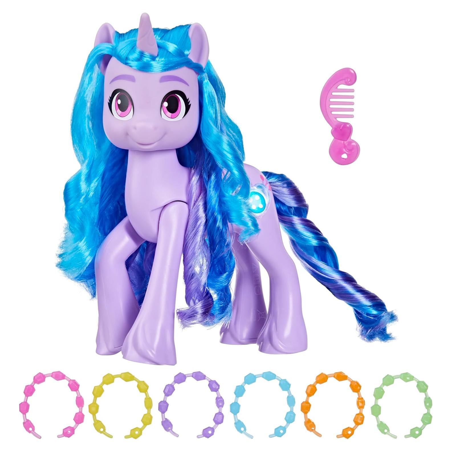 Muñeca Izzy Moonbow My Little Pony con Sonidos y Luces