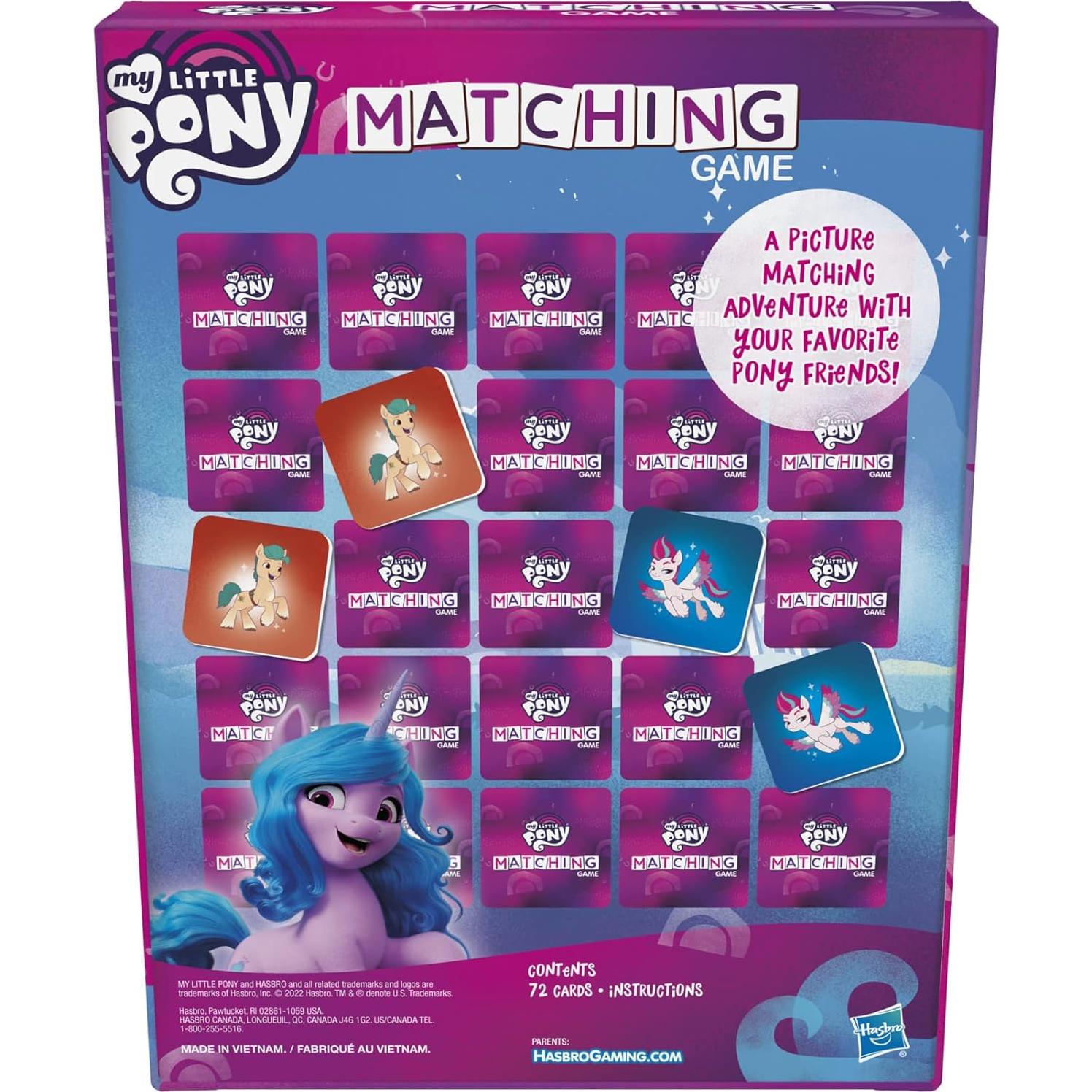 Juego de Emparejamiento My Little Pony Hasbro 72 Cartas