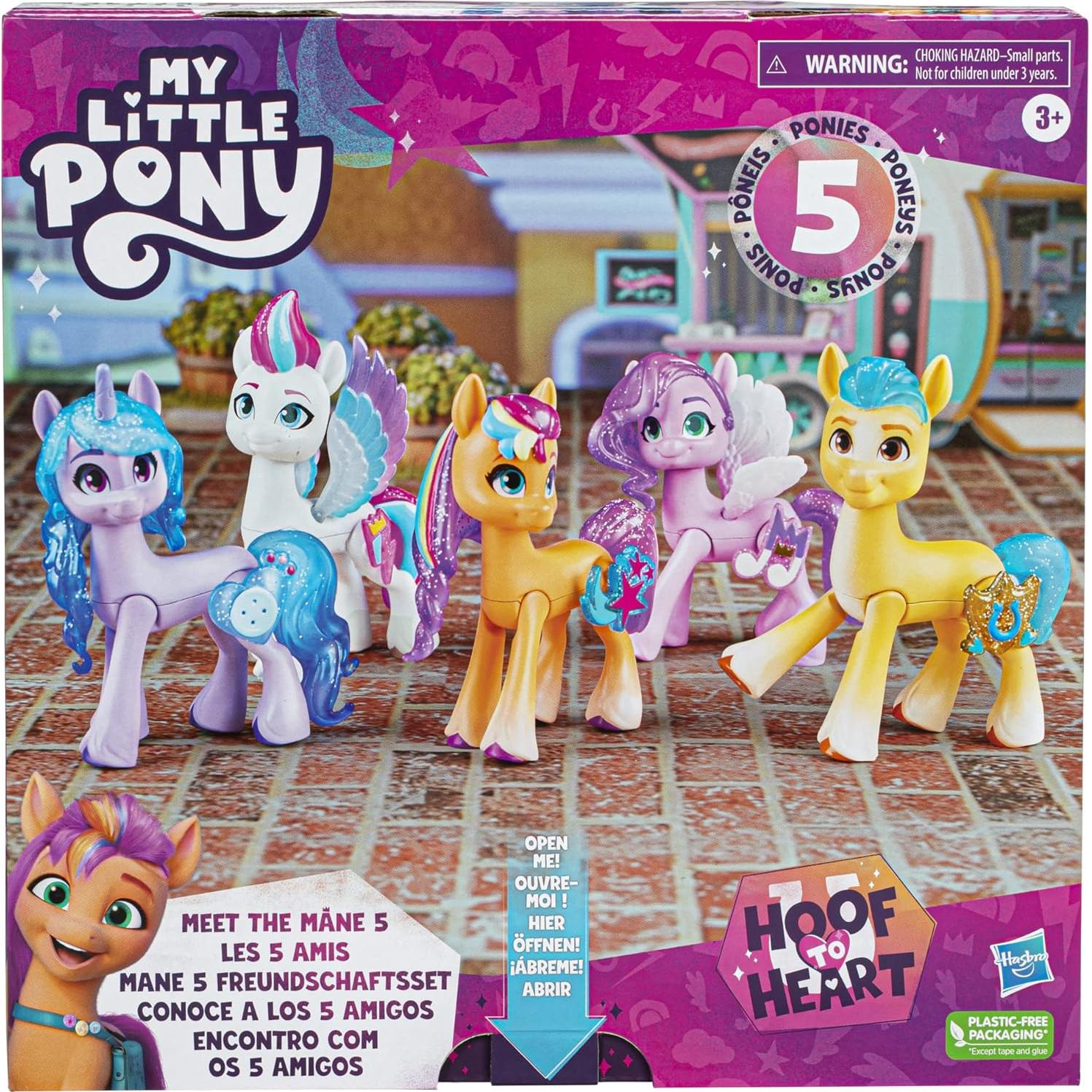 Figuras My Little Pony Mane 5 - 5 personajes articulados