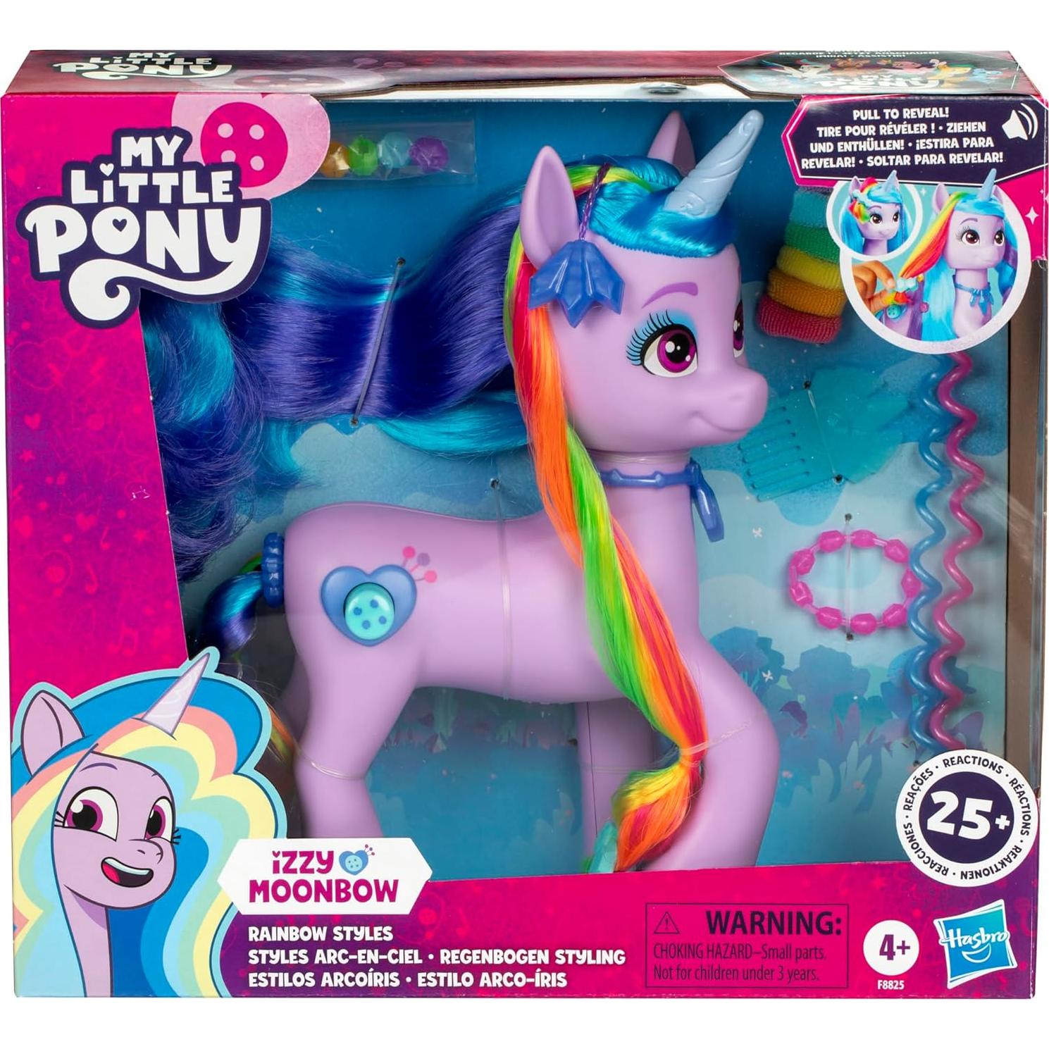 Mi Pequeño Pony Izzy Moonbow 24 cm con Sonidos y Accesorios