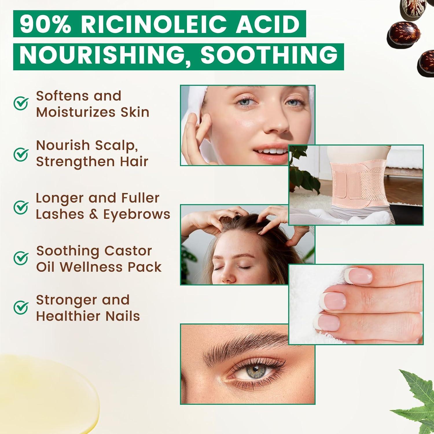 Aceite de Ricino Orgánico PHATOIL 118 ml Prensado en Frío