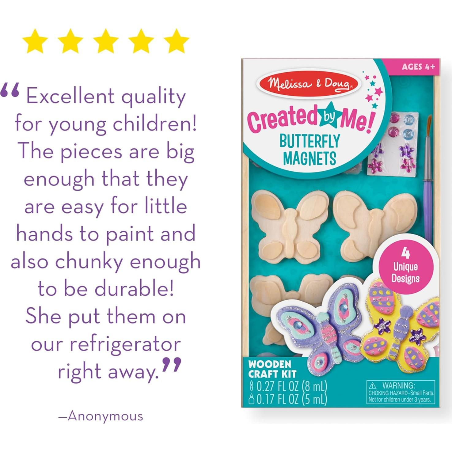 Kit de Manualidades de Imanes de Mariposa Melissa & Doug