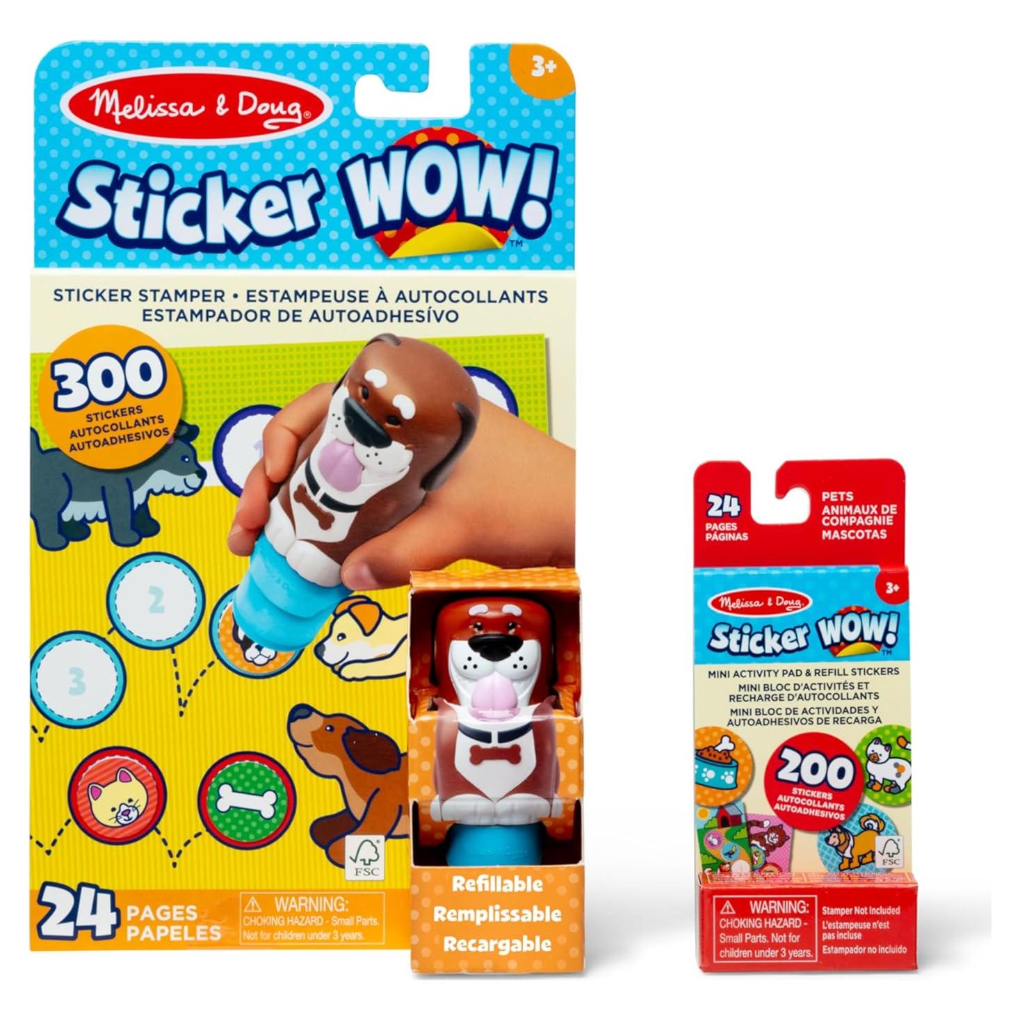 Conjunto de Sellos de Pegatinas Melissa & Doug Perro 500 piezas