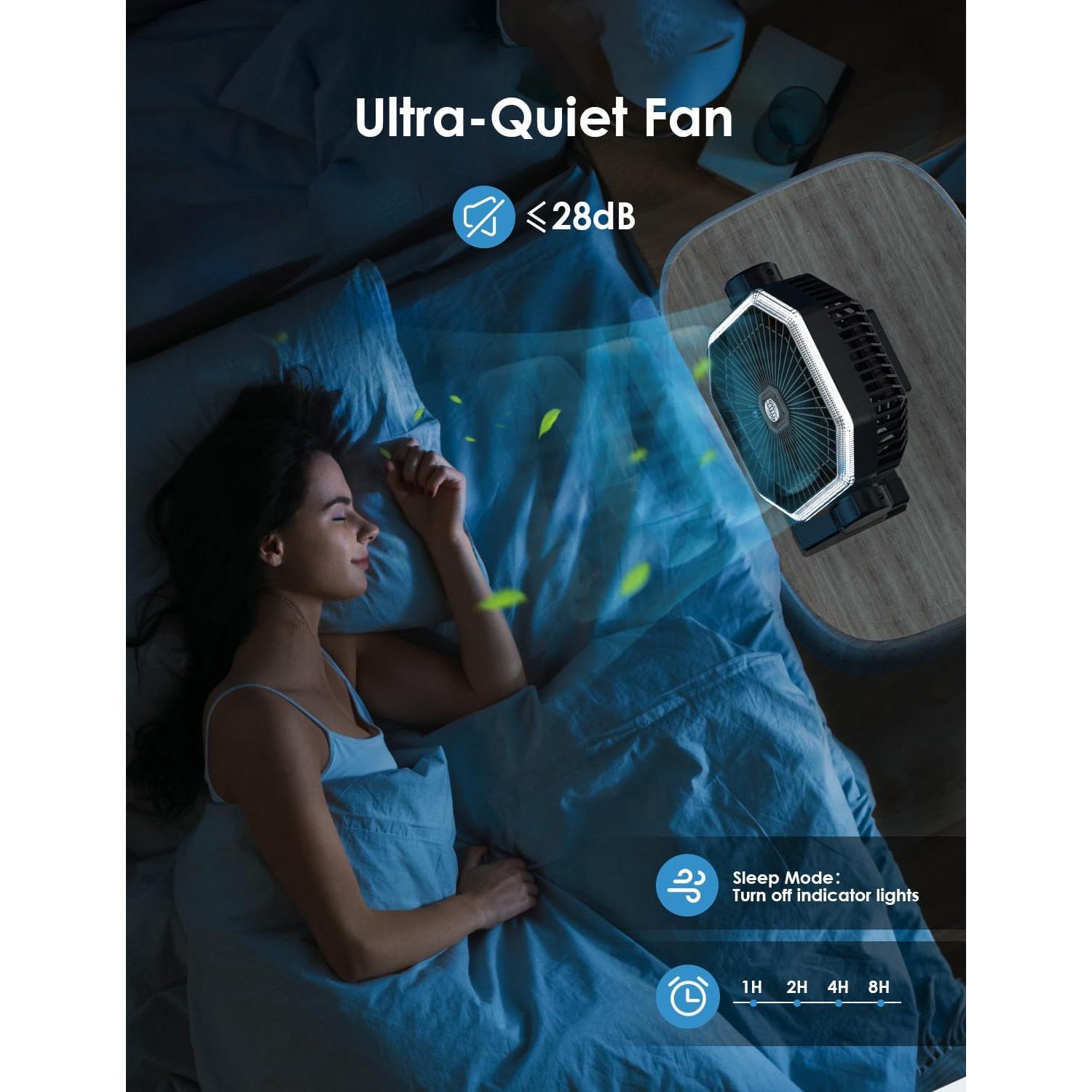 Ventilador Recargable Portátil Orteen 9" con Control Remoto