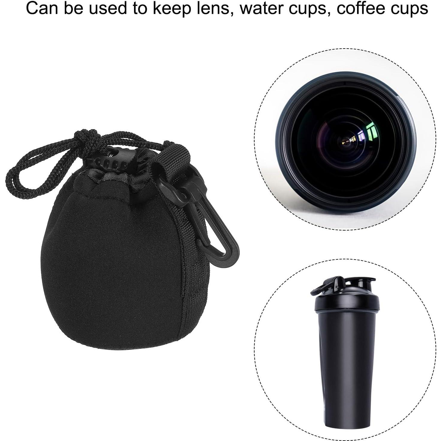 Bolsa para Lentes de Cámara PATIKIL Neopreno 7x10cm Negra