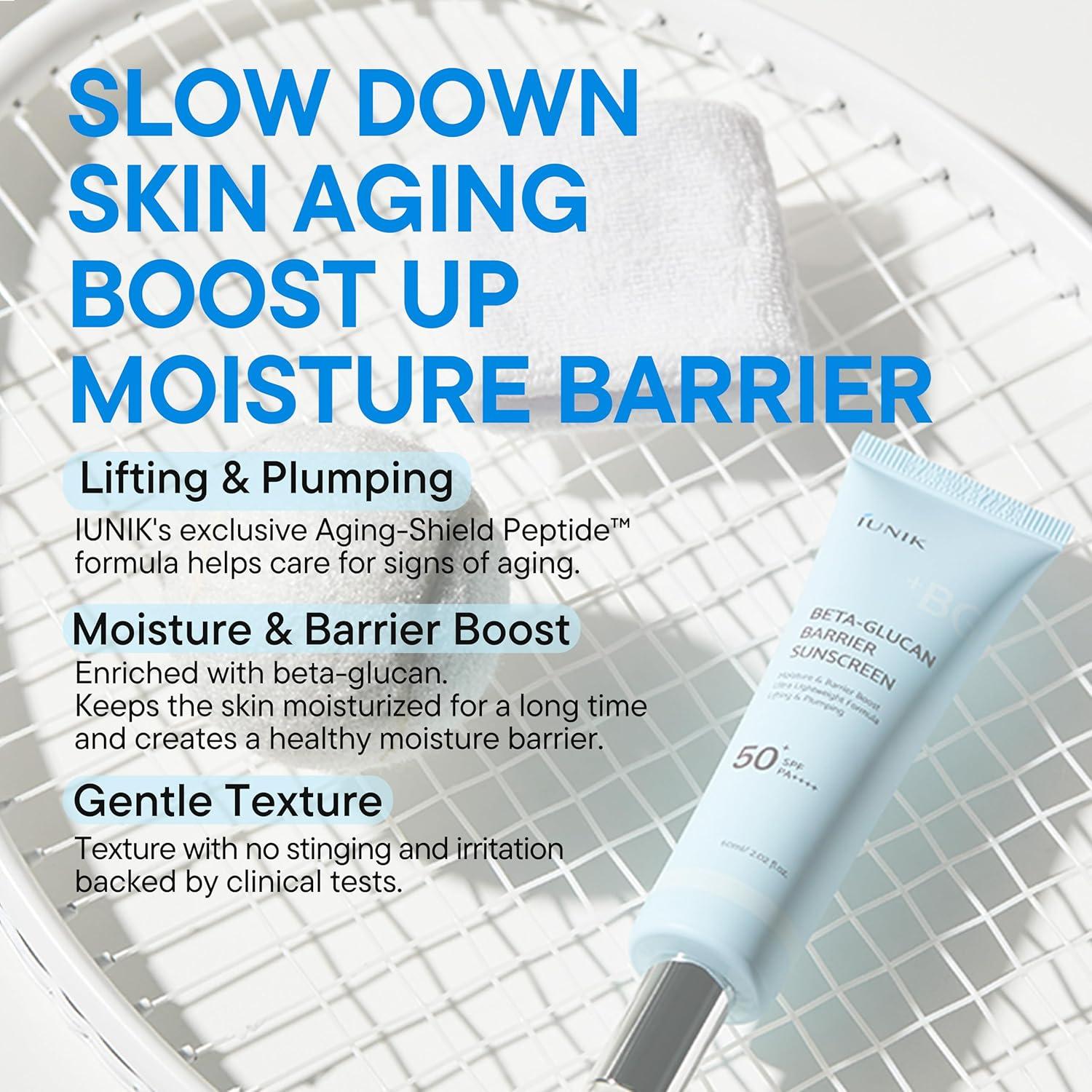 Protector Solar Diario iUNIK Beta-Glucan SPF 50+ Piel Sensible