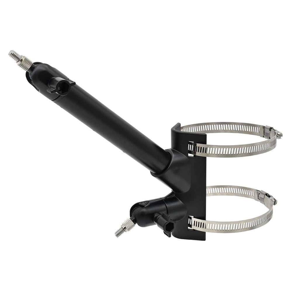 Soporte de Poste 2 en 1 Holicfun para Cámara y Panel Solar - Negro