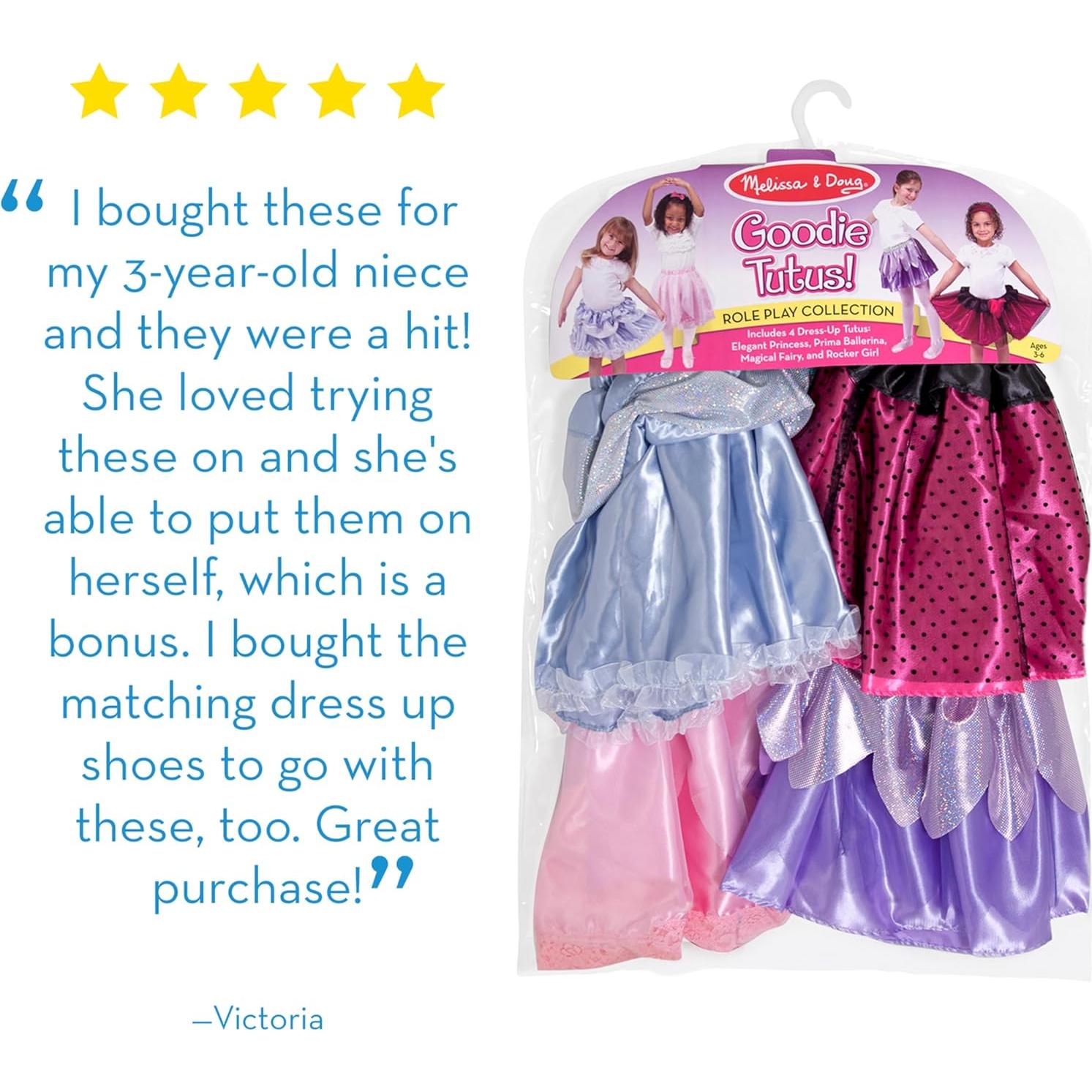 Conjunto de Disfraces Melissa & Doug - 4 Faldas para Niñas