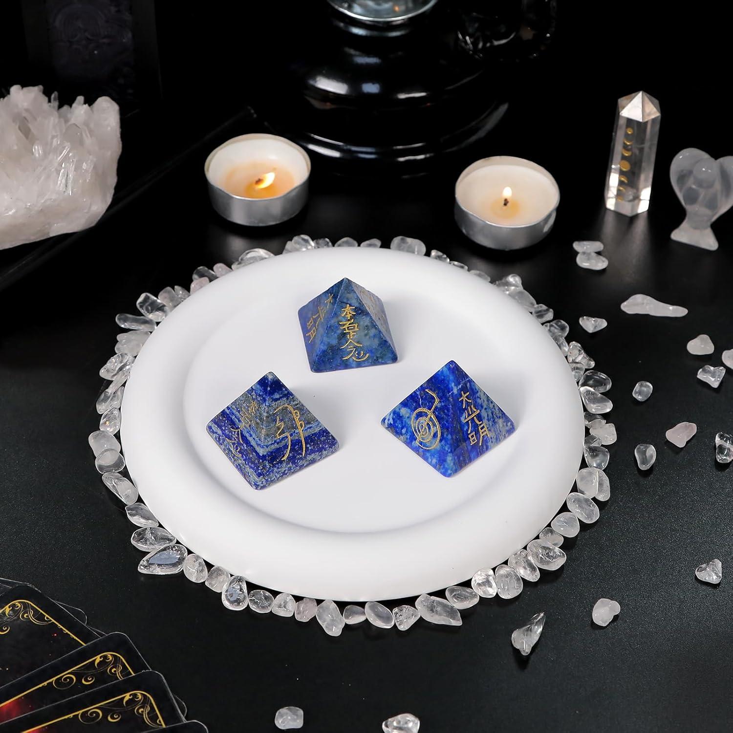 Pirámide de Cristal Lapis Lazuli Mookaitedecor 2.5-3.2 cm Chakra