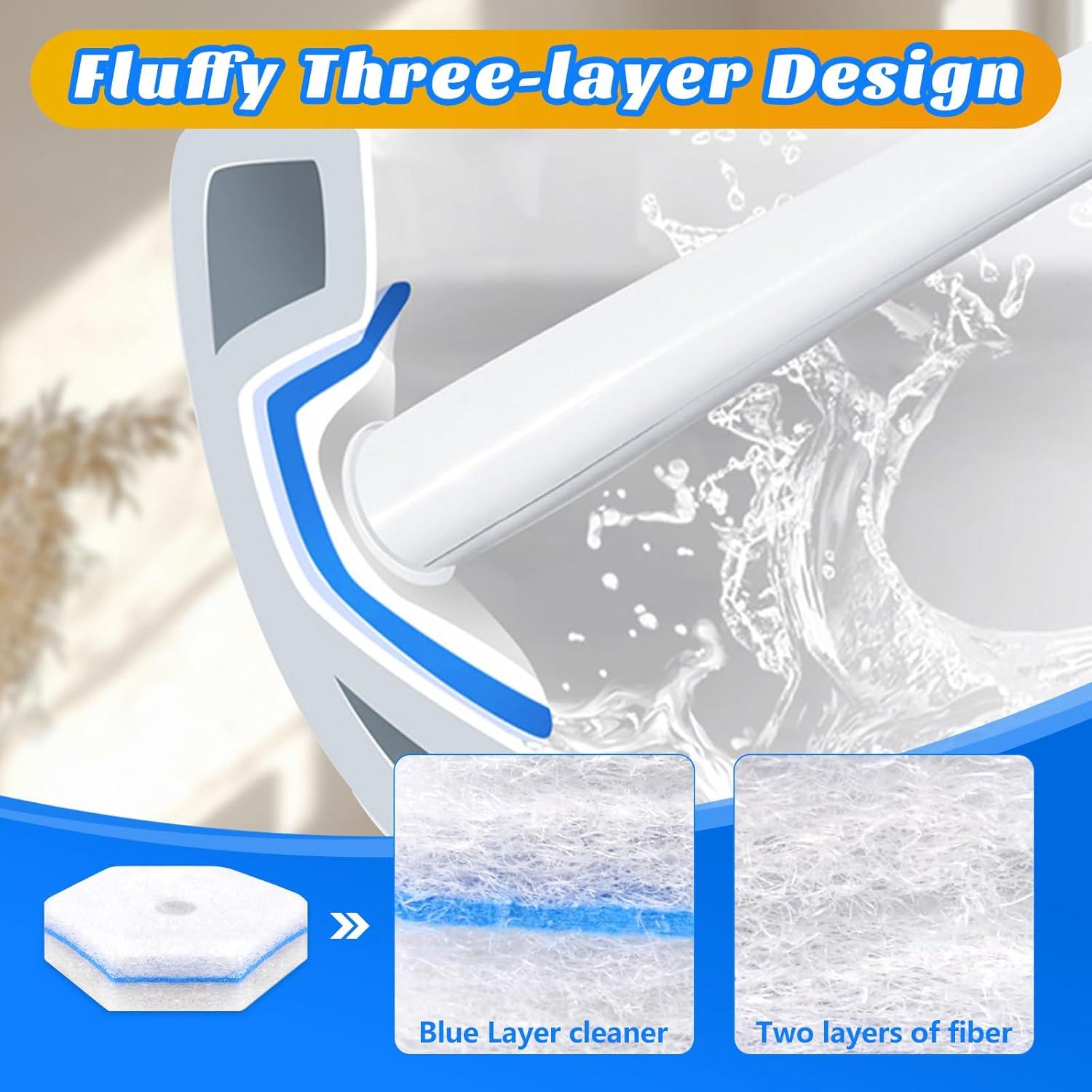 10 Recargas de Cabezas para Limpiador de Inodoro LYASILYHS