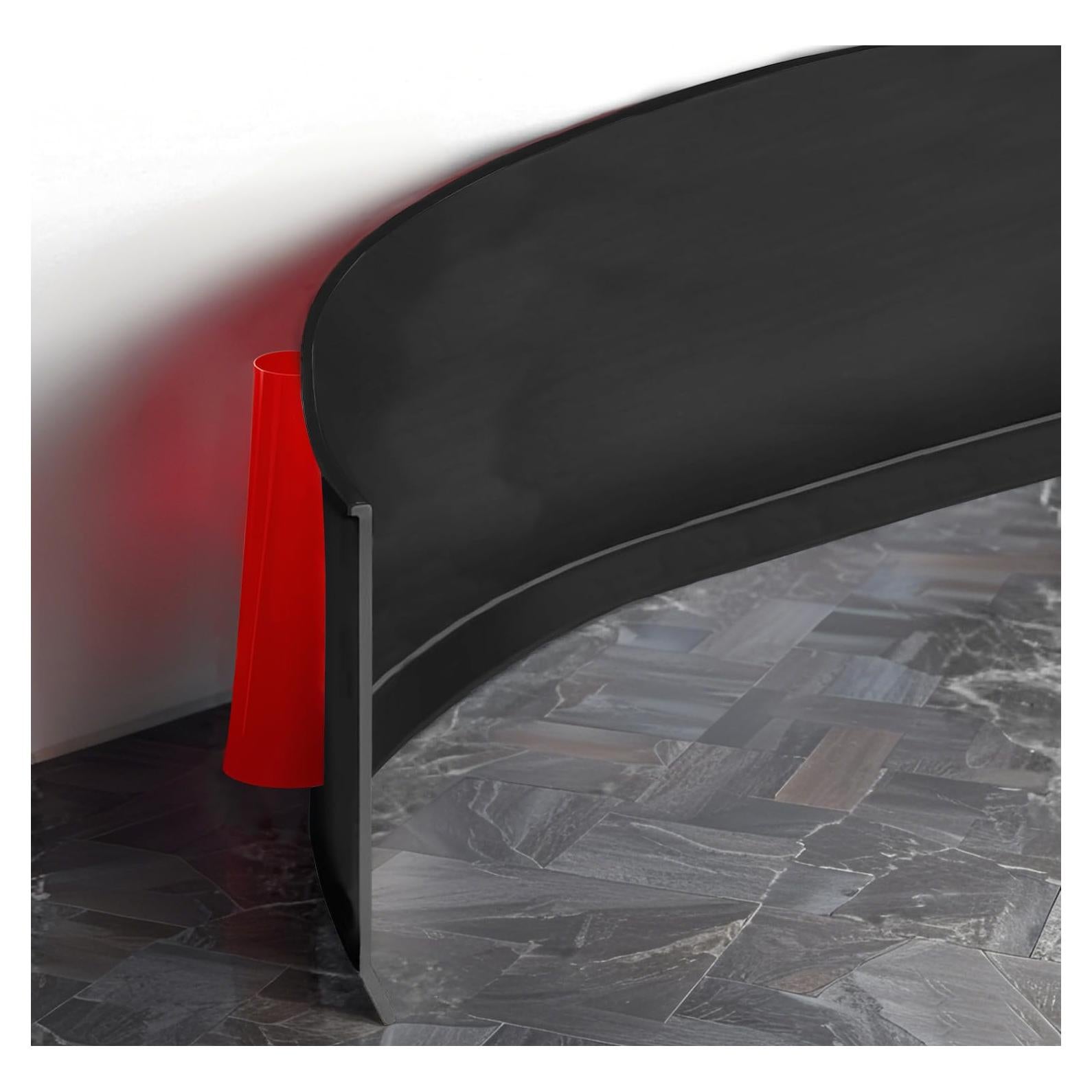 Moldura de Zócalo Flexible Daopu 20 pies Negro Autoadhesiva