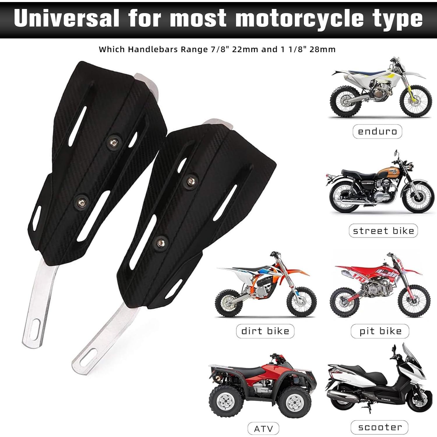 Guardabarros Universal JFG RACING para Motocicleta y ATV - Negro