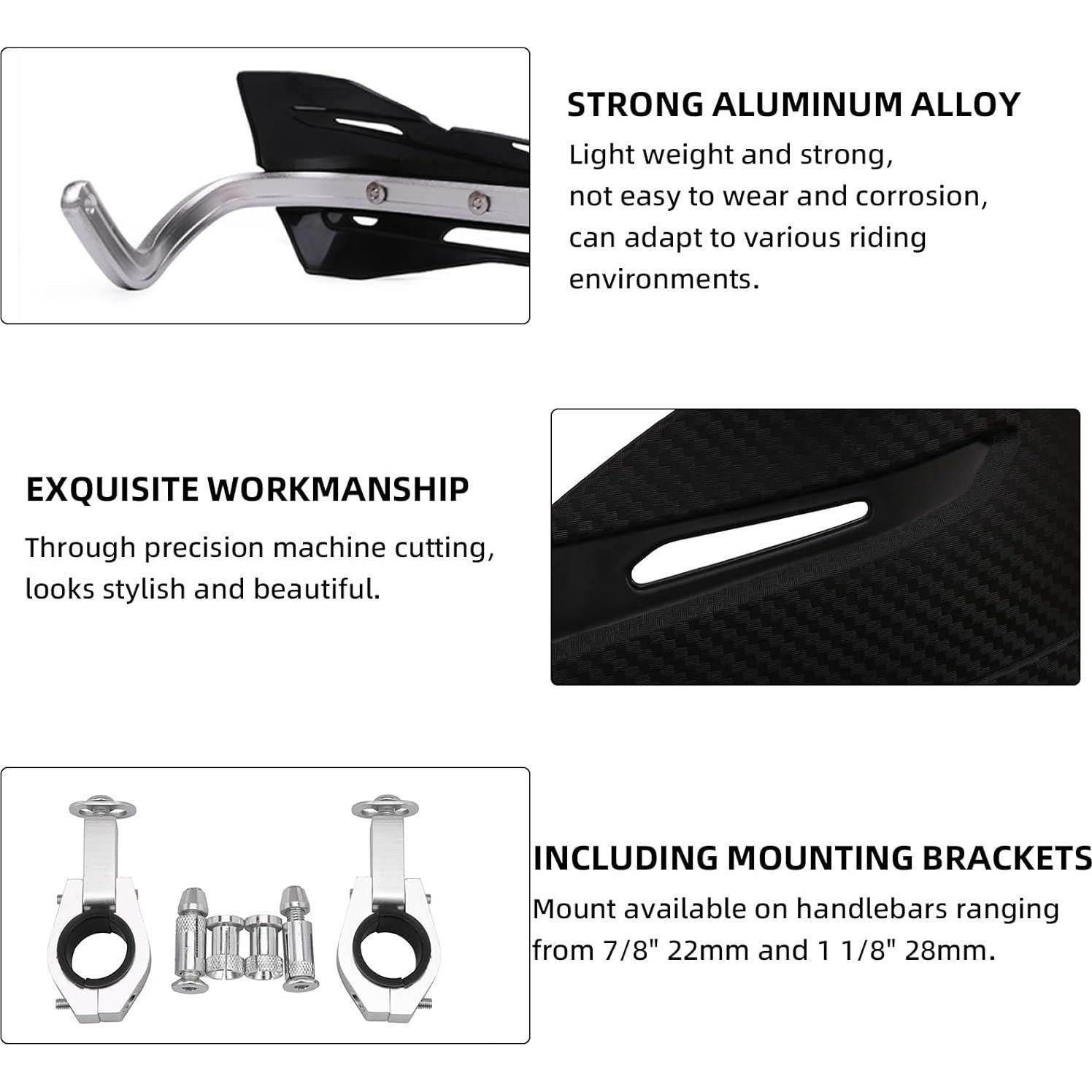 Guardabarros Universal JFG RACING para Motocicleta y ATV - Negro