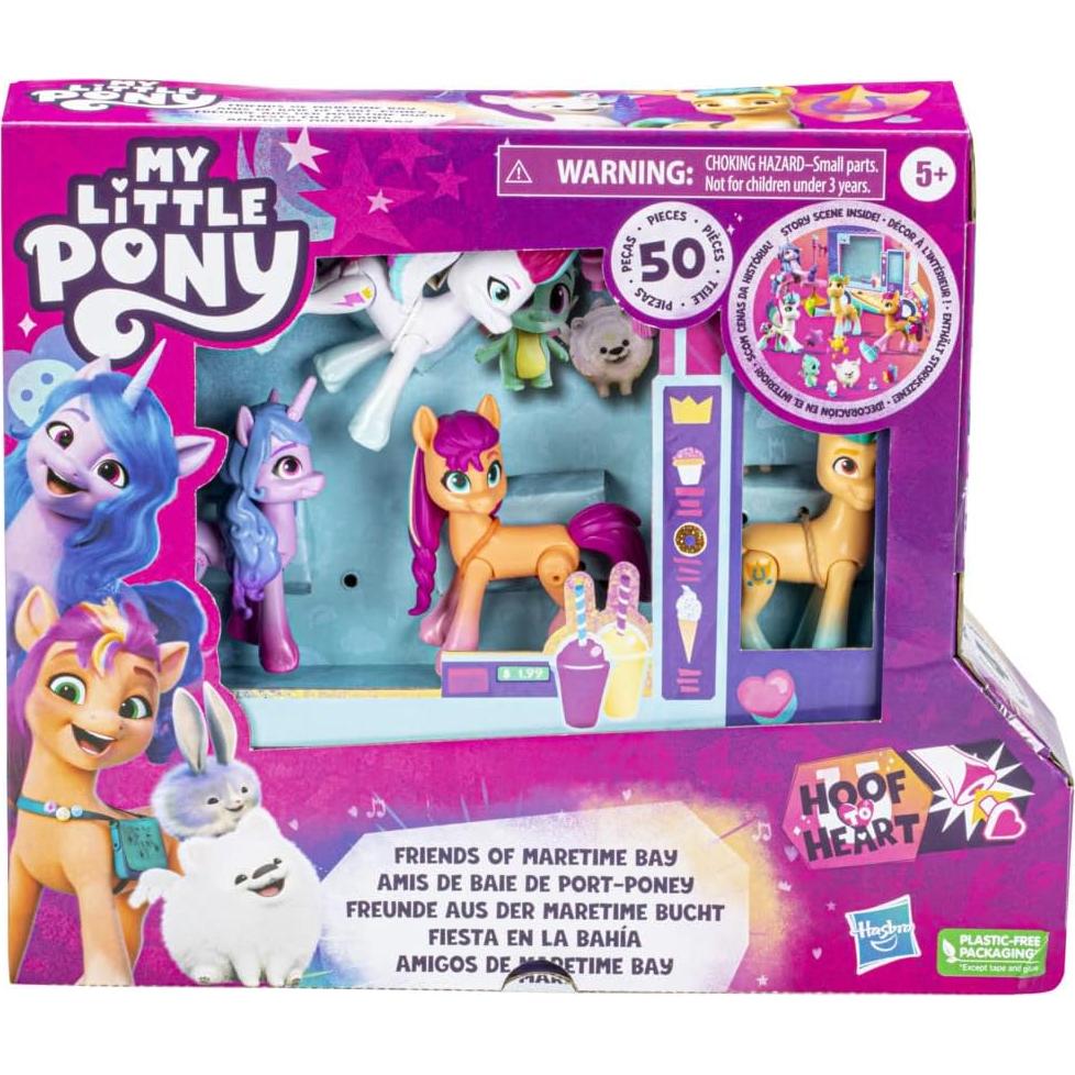 Mi Pequeño Pony Amigos de Maretime Bay - Juguete con 4 Figuras y 50 Accesorios