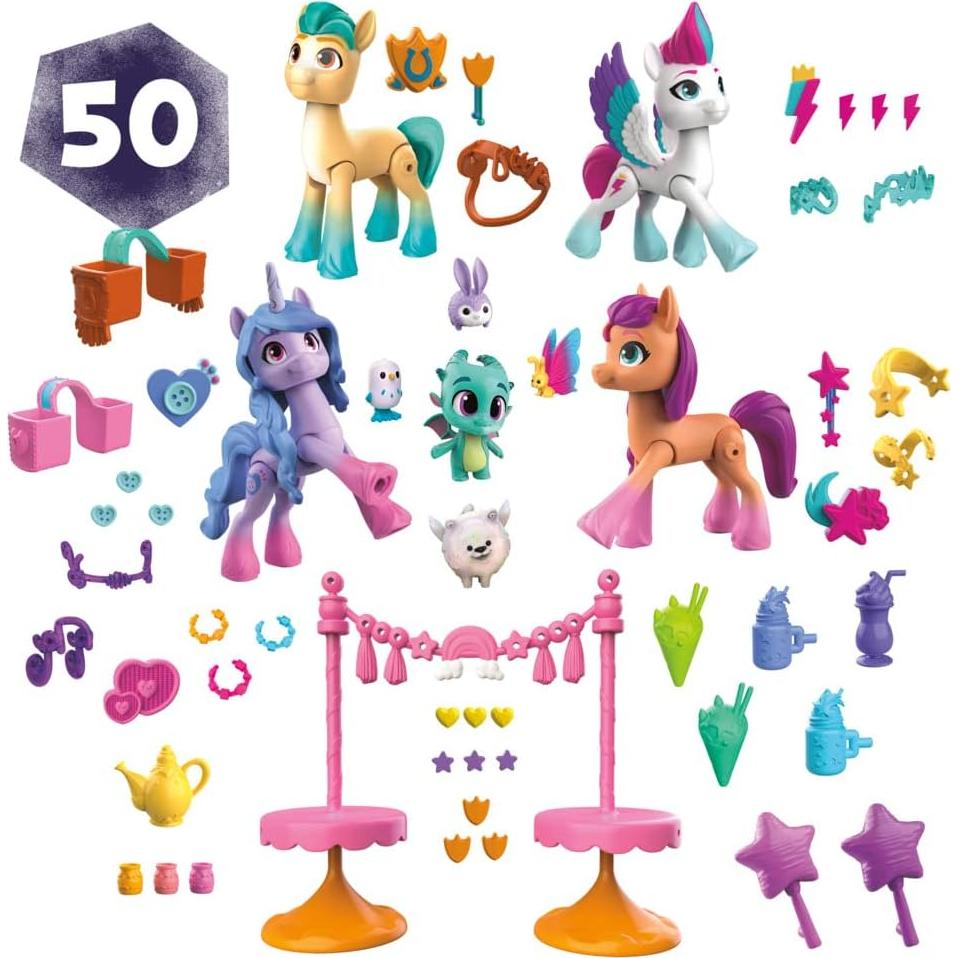 Mi Pequeño Pony Amigos de Maretime Bay - Juguete con 4 Figuras y 50 Accesorios
