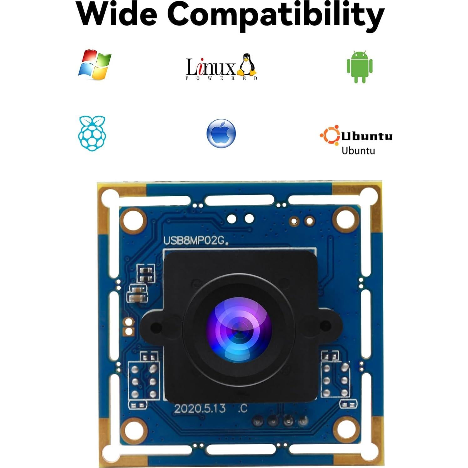 Módulo de Cámara USB 8MP Magnolia IMX179 Plug & Play