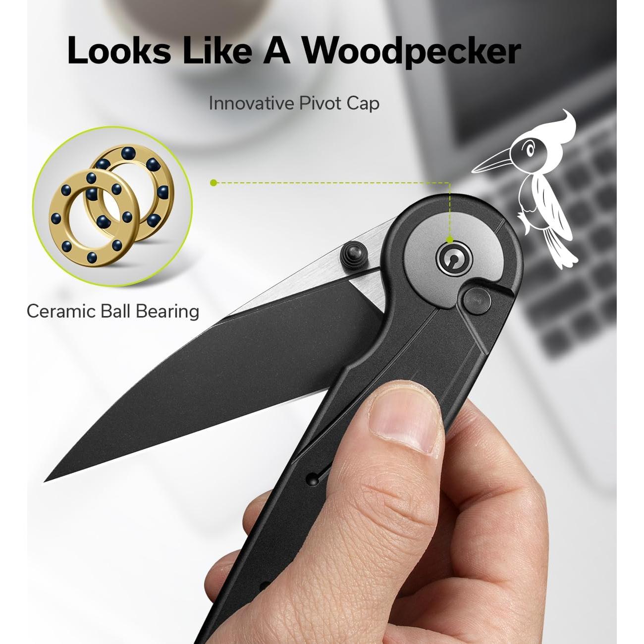 Cuchillo Plegable CIVIVI Starflare 8.38 cm Aluminio Negro