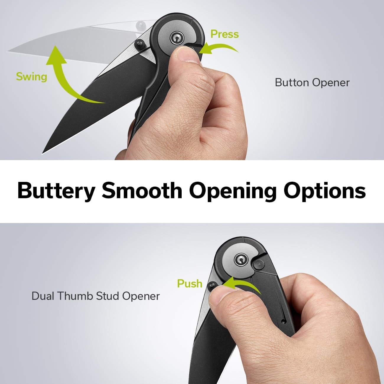 Cuchillo Plegable CIVIVI Starflare 8.38 cm Aluminio Negro