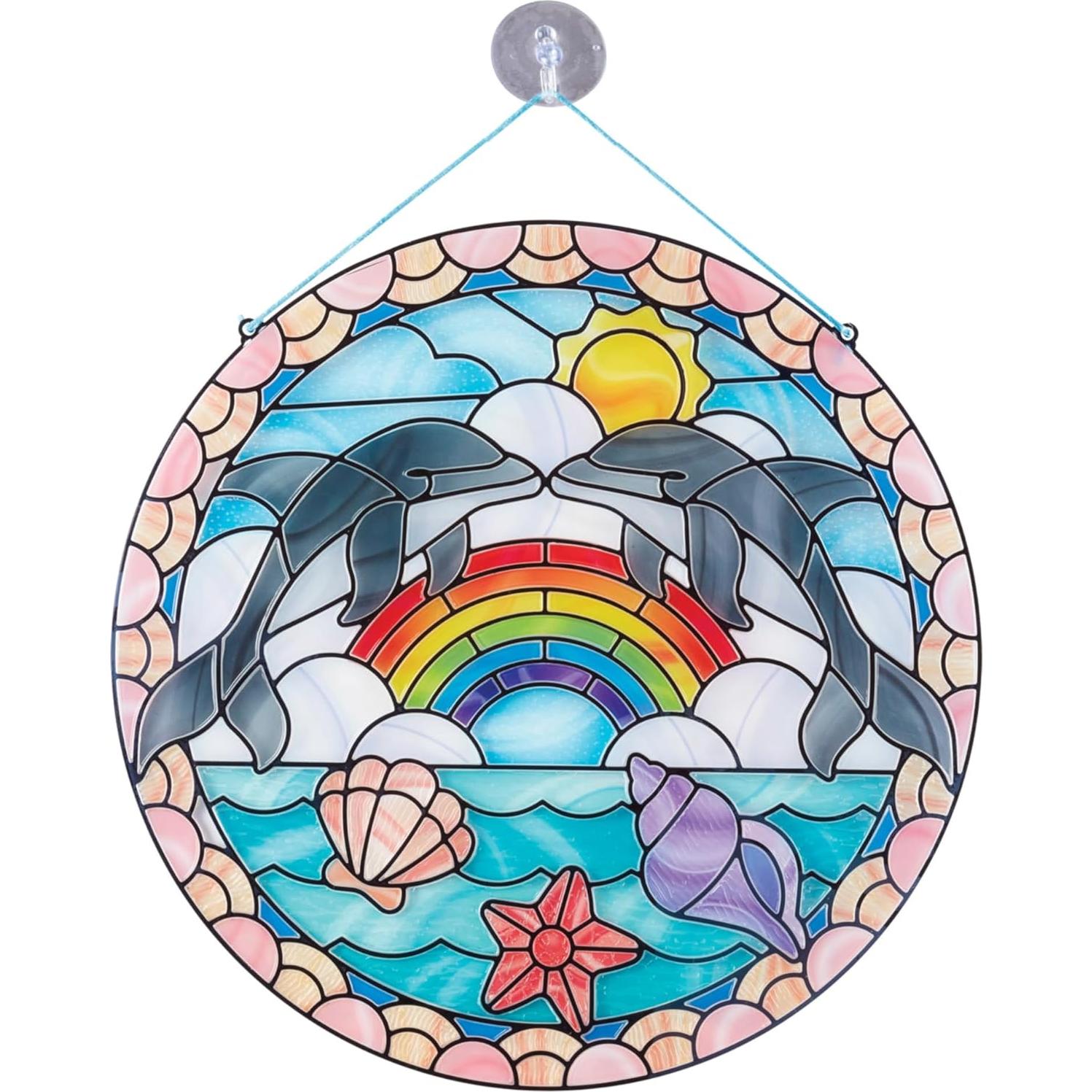 Kit de Manualidades Vidrio Templado Melissa & Doug Delfines