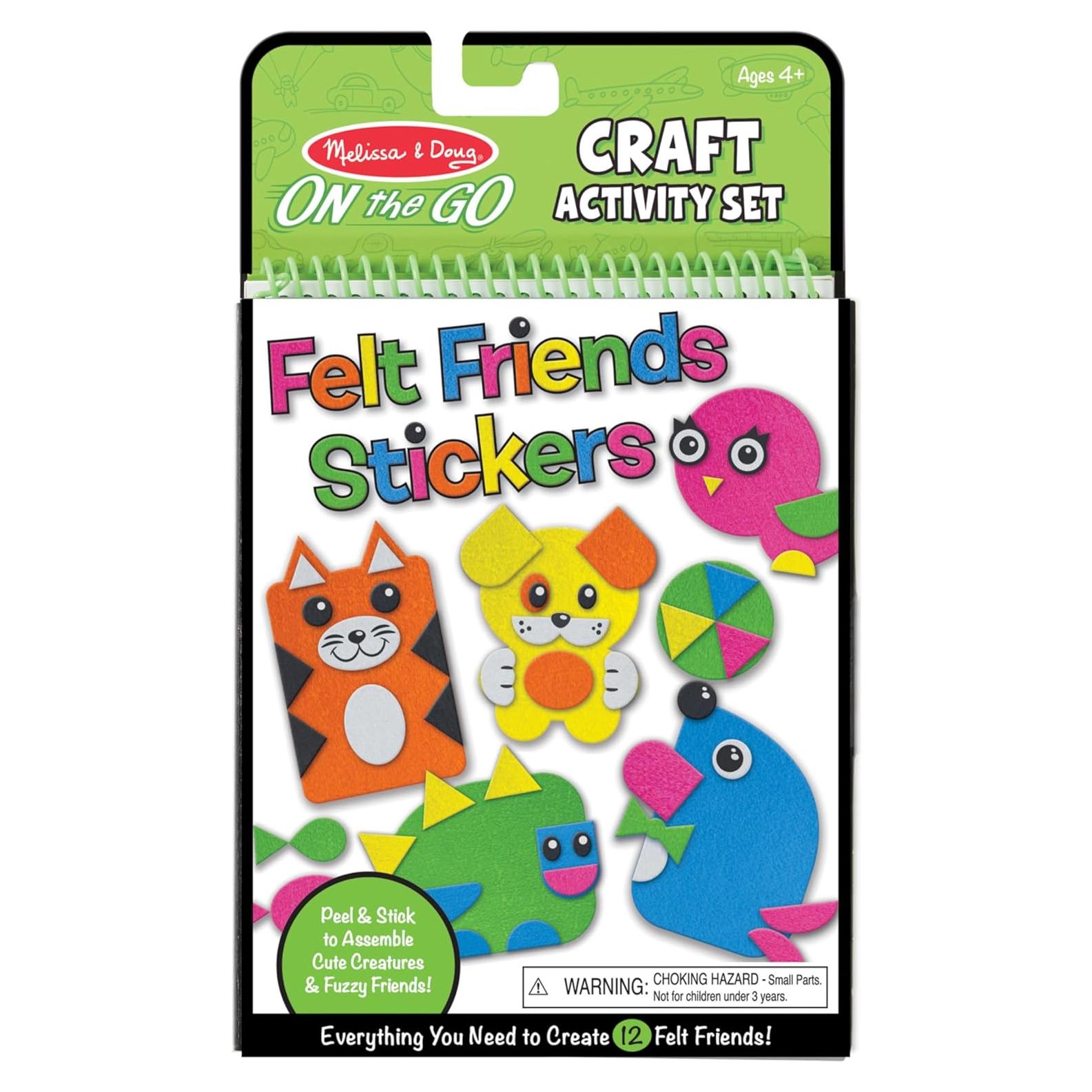 Melissa & Doug Kit de Manualidades Amigos de Fieltro 188 Piezas