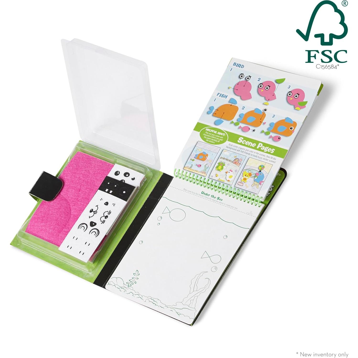 Melissa & Doug Kit de Manualidades Amigos de Fieltro 188 Piezas