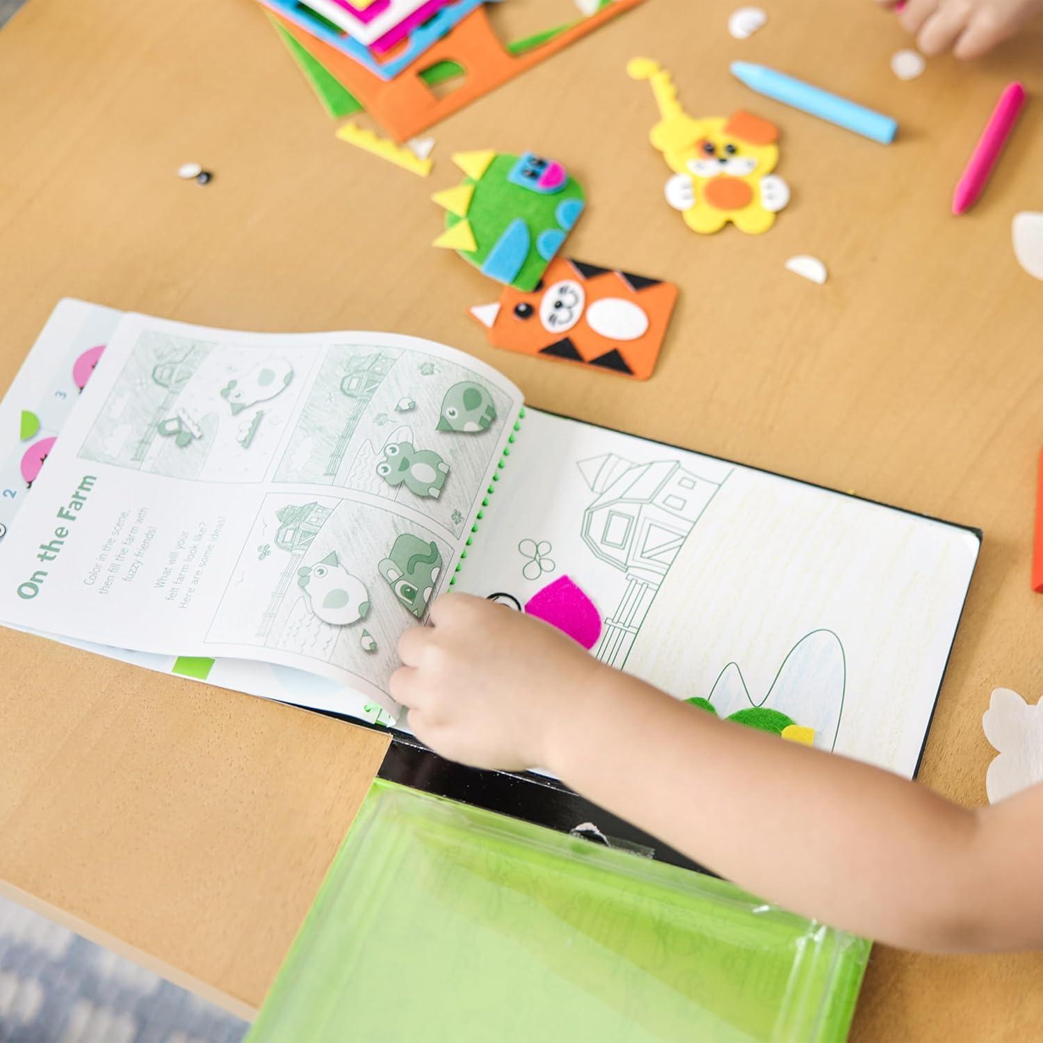 Melissa & Doug Kit de Manualidades Amigos de Fieltro 188 Piezas