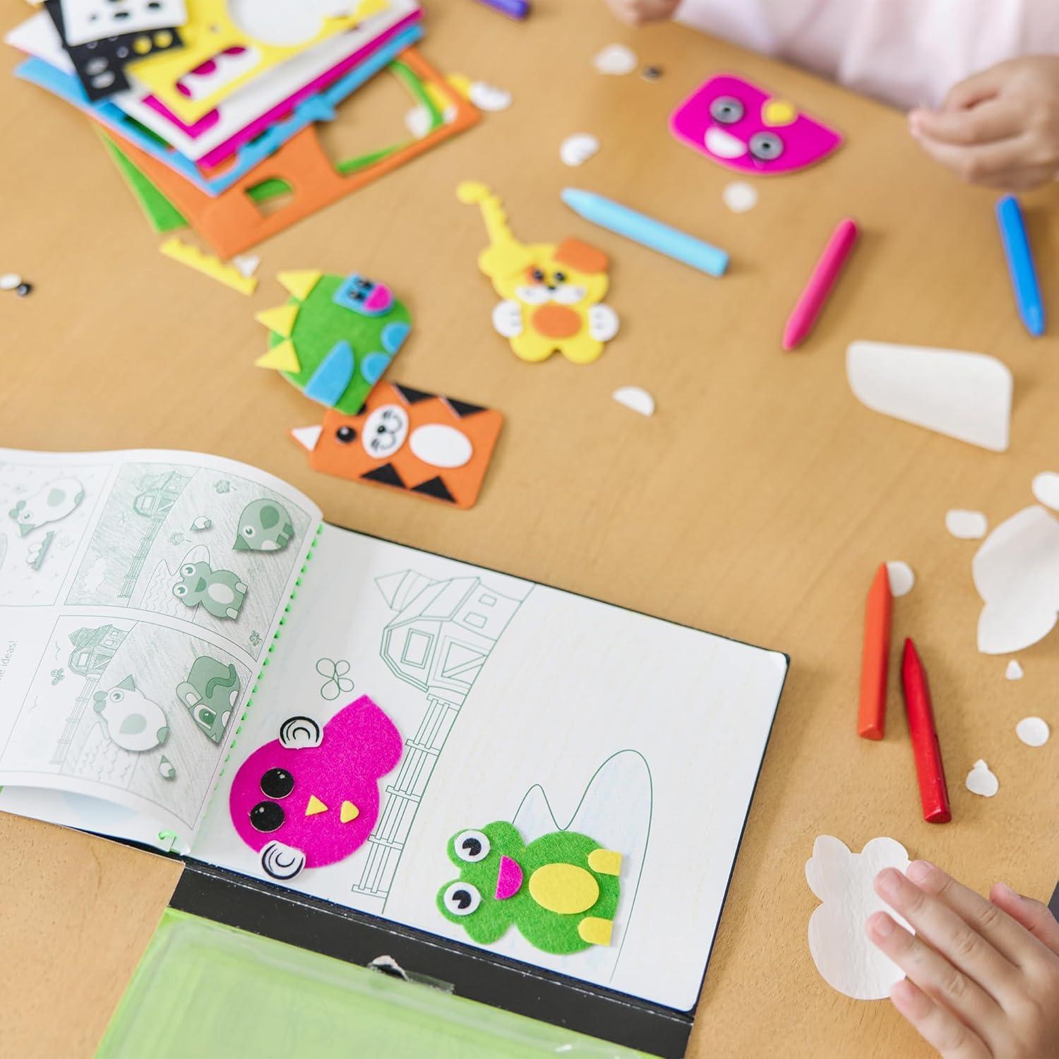 Melissa & Doug Kit de Manualidades Amigos de Fieltro 188 Piezas