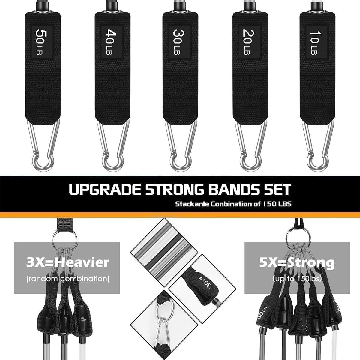 Bandas de Resistencia VEICK 5 Niveles Ajustables 150LBS