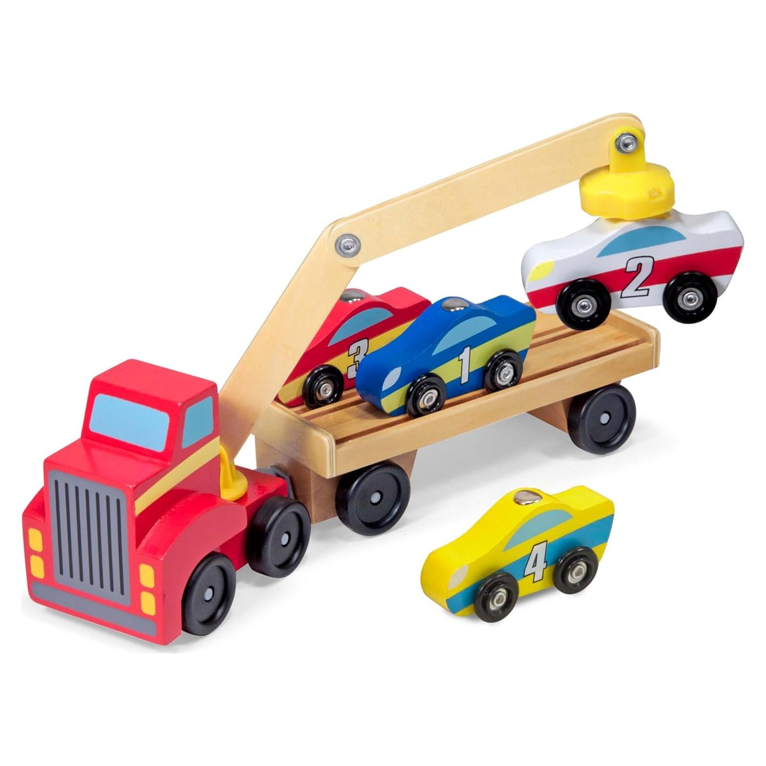 Juego de Carga de Autos Magnéticos Melissa & Doug 4 Autos