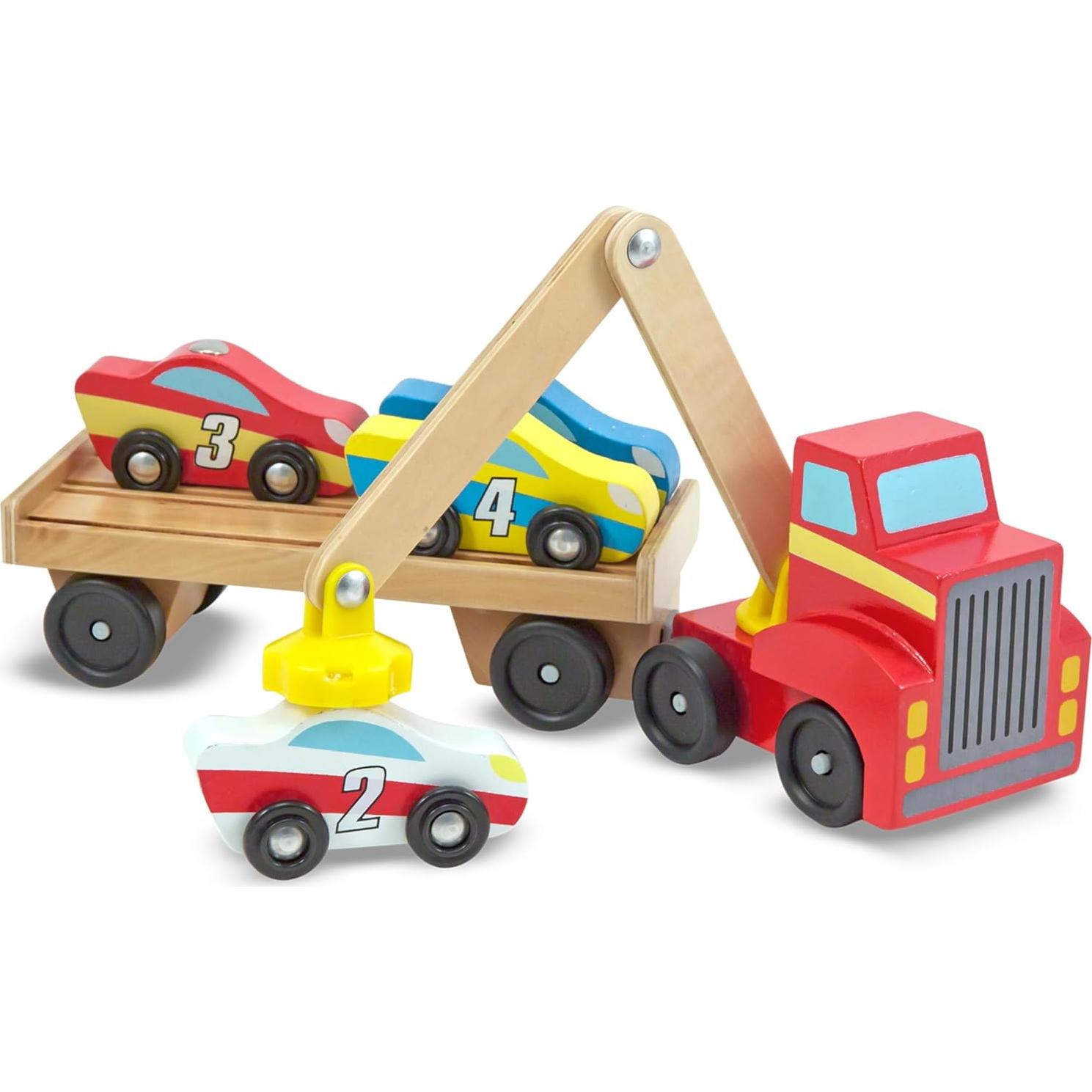 Juego de Carga de Autos Magnéticos Melissa & Doug 4 Autos