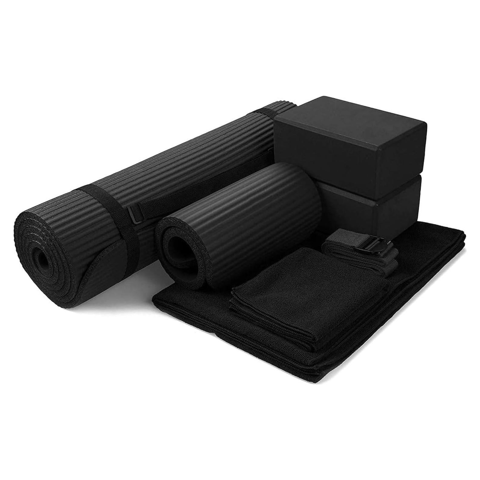 Conjunto de Yoga 7 Piezas BalanceFrom - Esterilla, Bloques y Toallas
