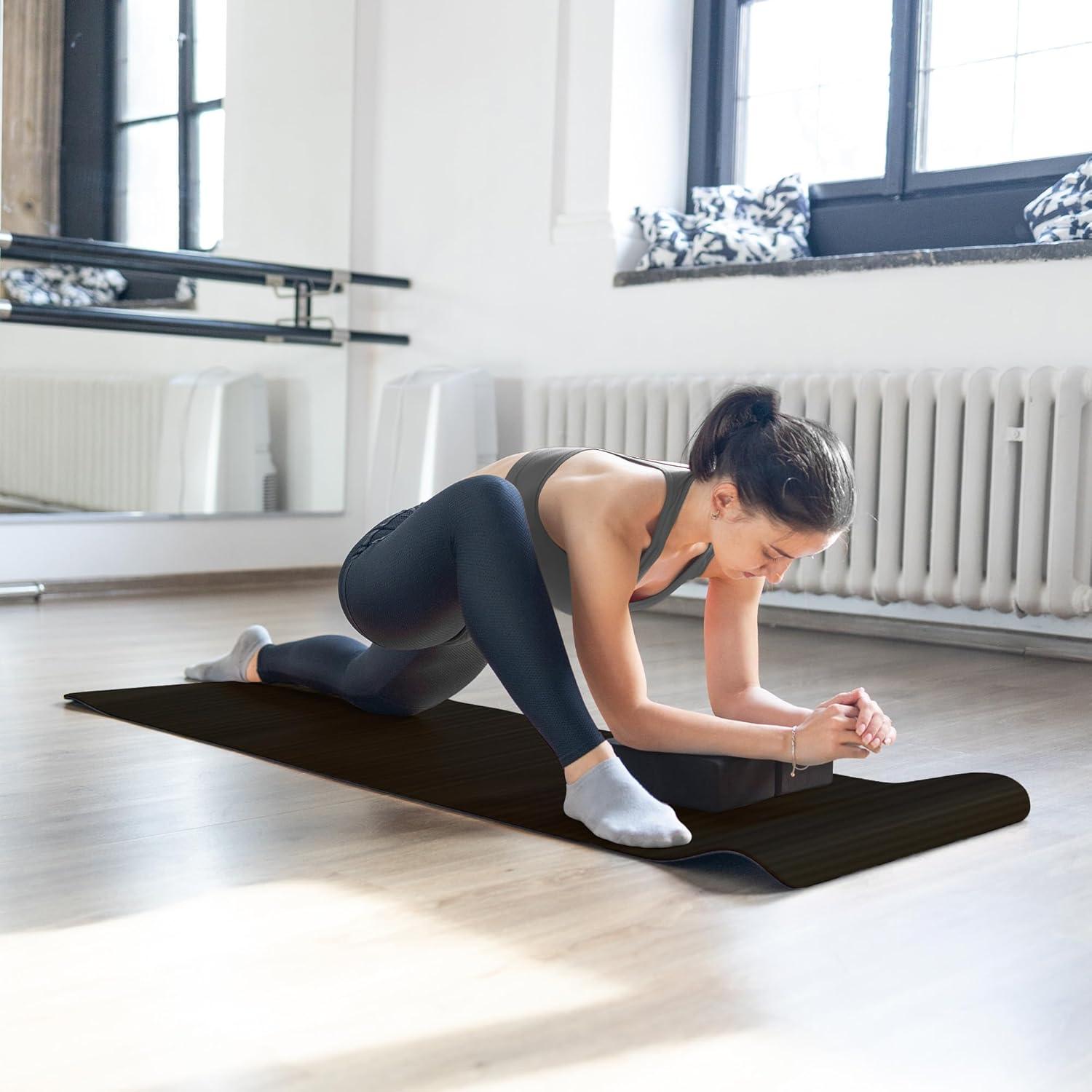 Conjunto de Yoga 7 Piezas BalanceFrom - Esterilla, Bloques y Toallas