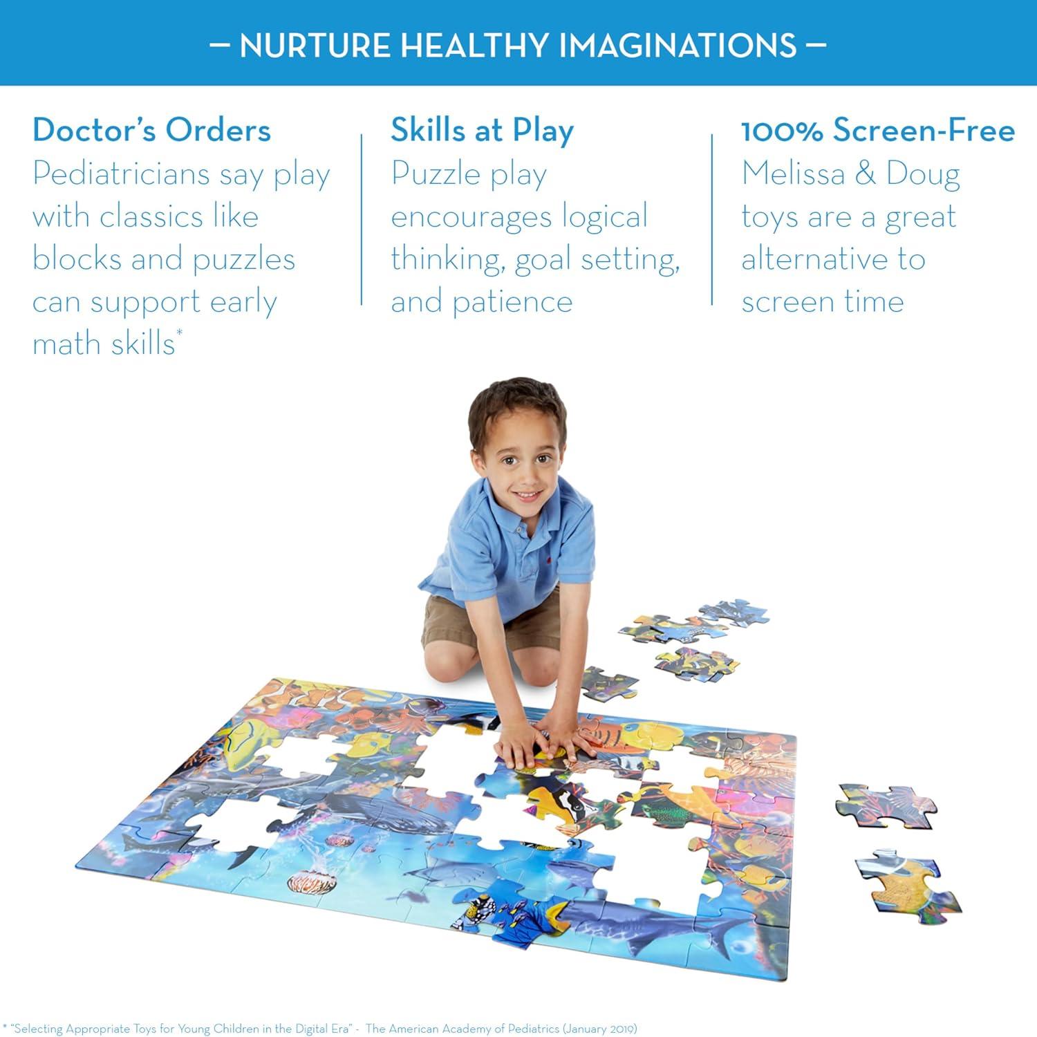 Rompecabezas del Fondo Marino Melissa & Doug 48 Piezas 91x61cm