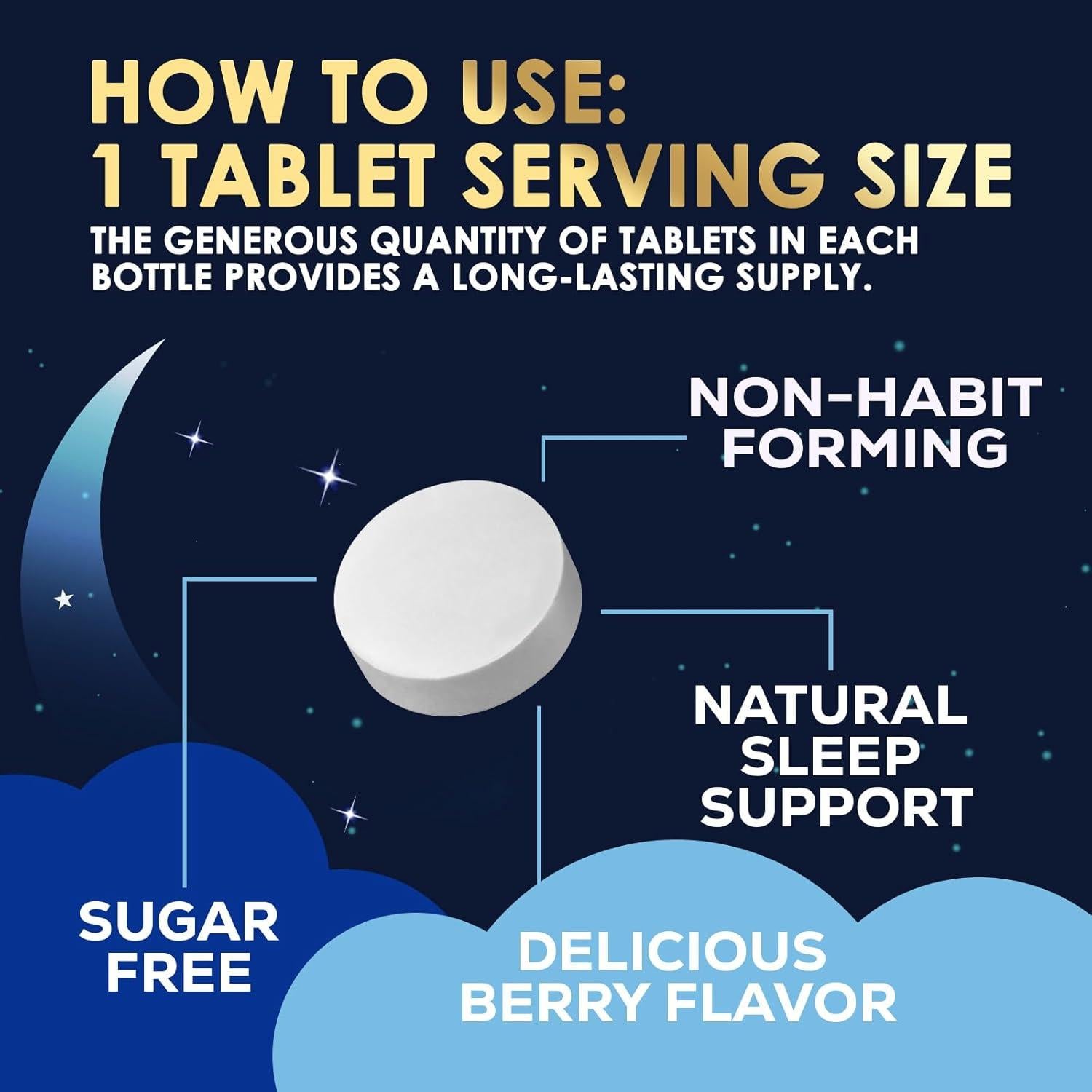 Melatonina 10 mg Nature's Nutrition - Tabletas Disolventes Sabor Fresa, 60 Unidades