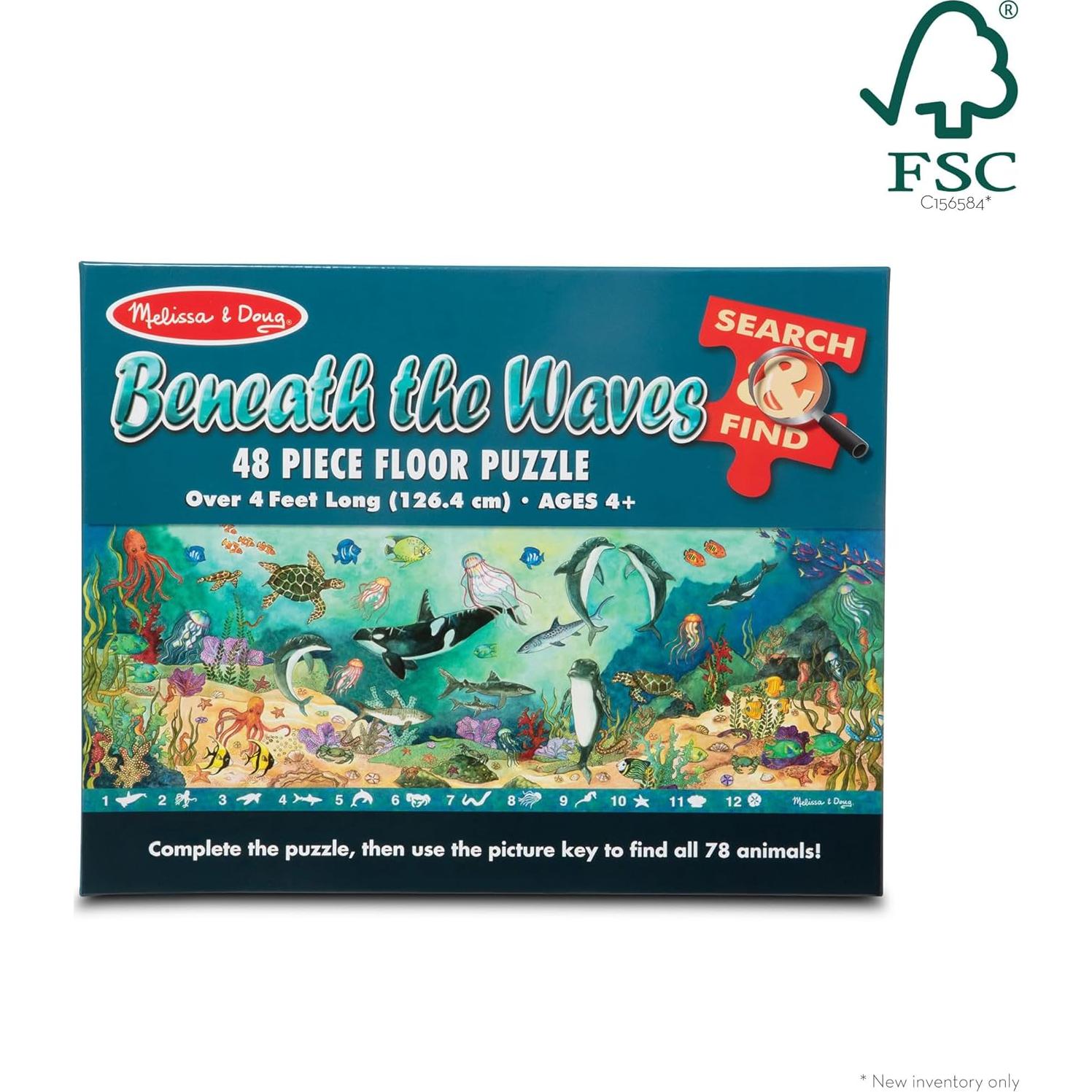 Rompecabezas Jumbo Bajo las Olas Melissa & Doug 48 Piezas