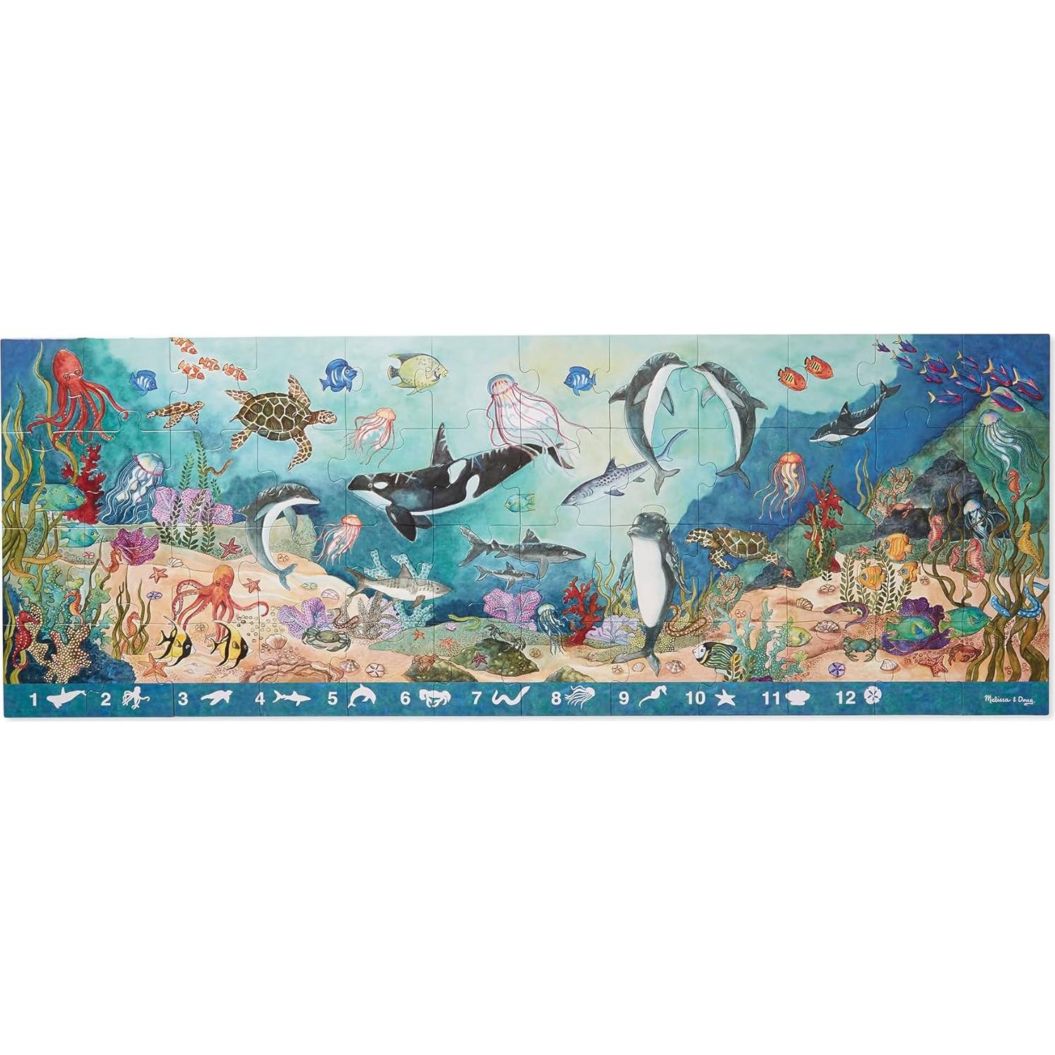 Rompecabezas Jumbo Bajo las Olas Melissa & Doug 48 Piezas