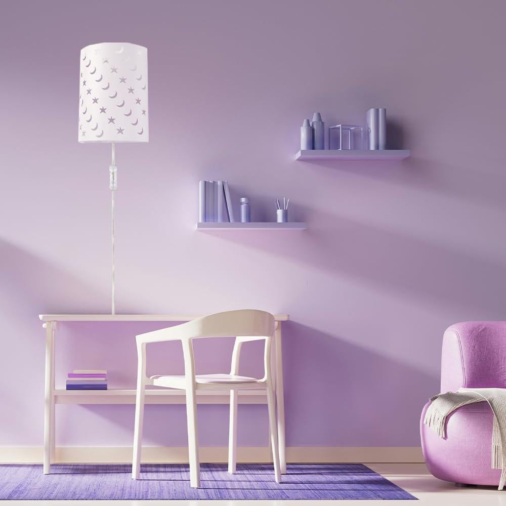 Aplique de Pared Enchufable AizzKry Estrellas y Lunas 27.9x22.9cm