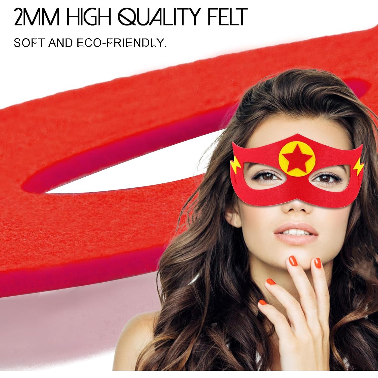 Disfraz de Superhéroe Adulto iROLEWIN 4 Capas y Máscaras