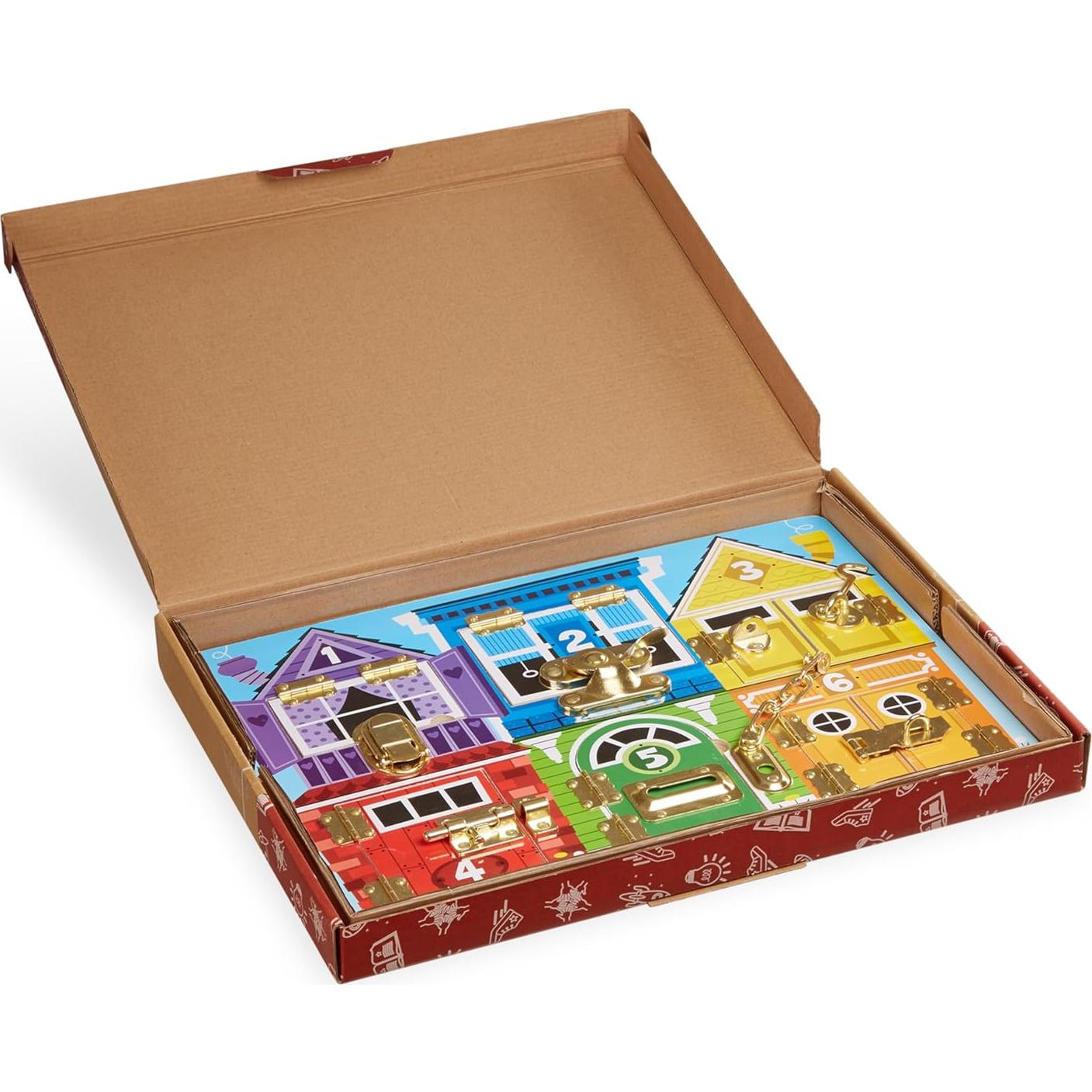 Tablero de Pestillos de Madera Melissa & Doug 29.5x1x39.9cm